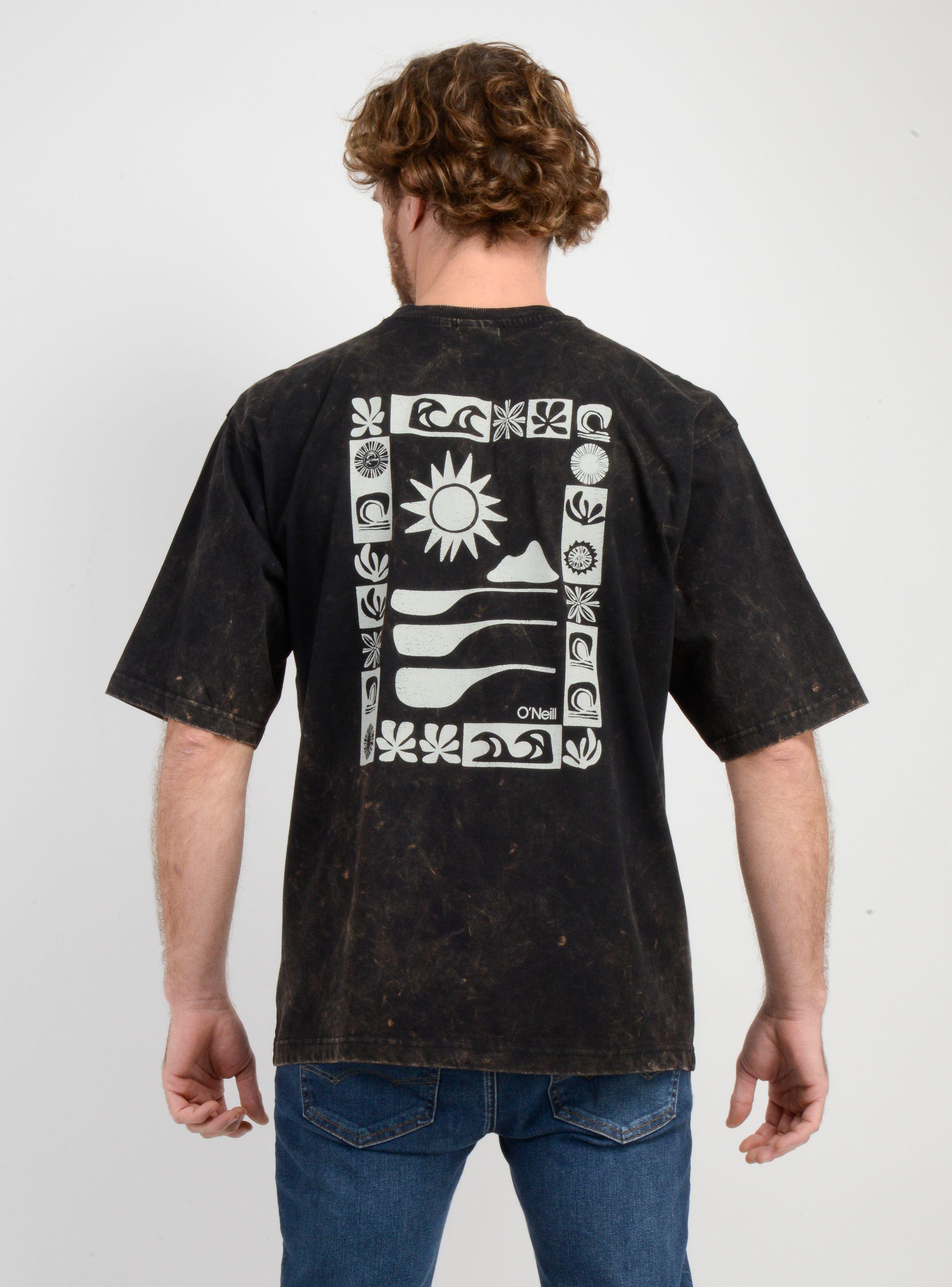 POLERA MANGA CORTA BLOCK NEGRO-1