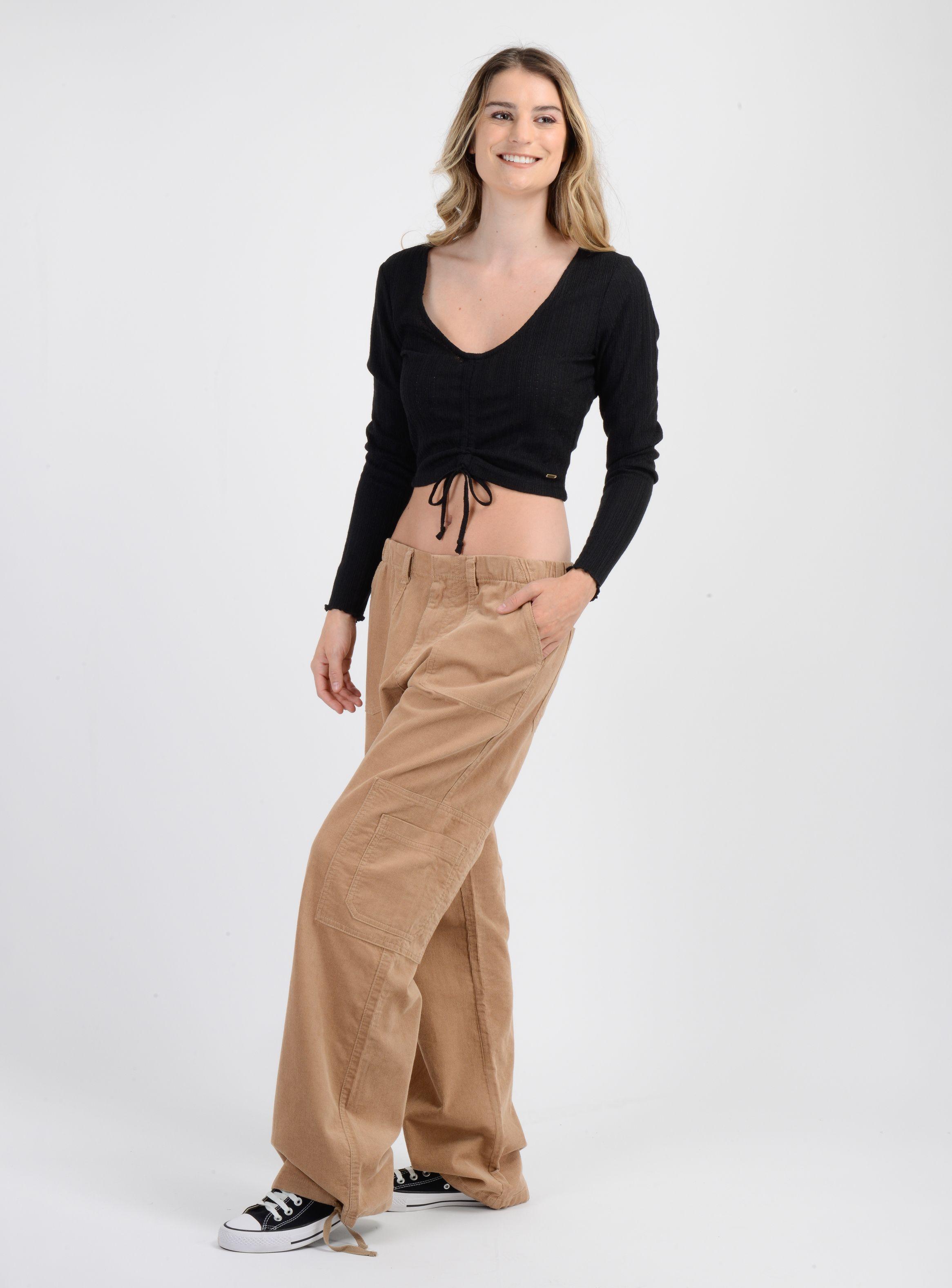 PANTALON COTELE KREE CAFÉ CLARO-2