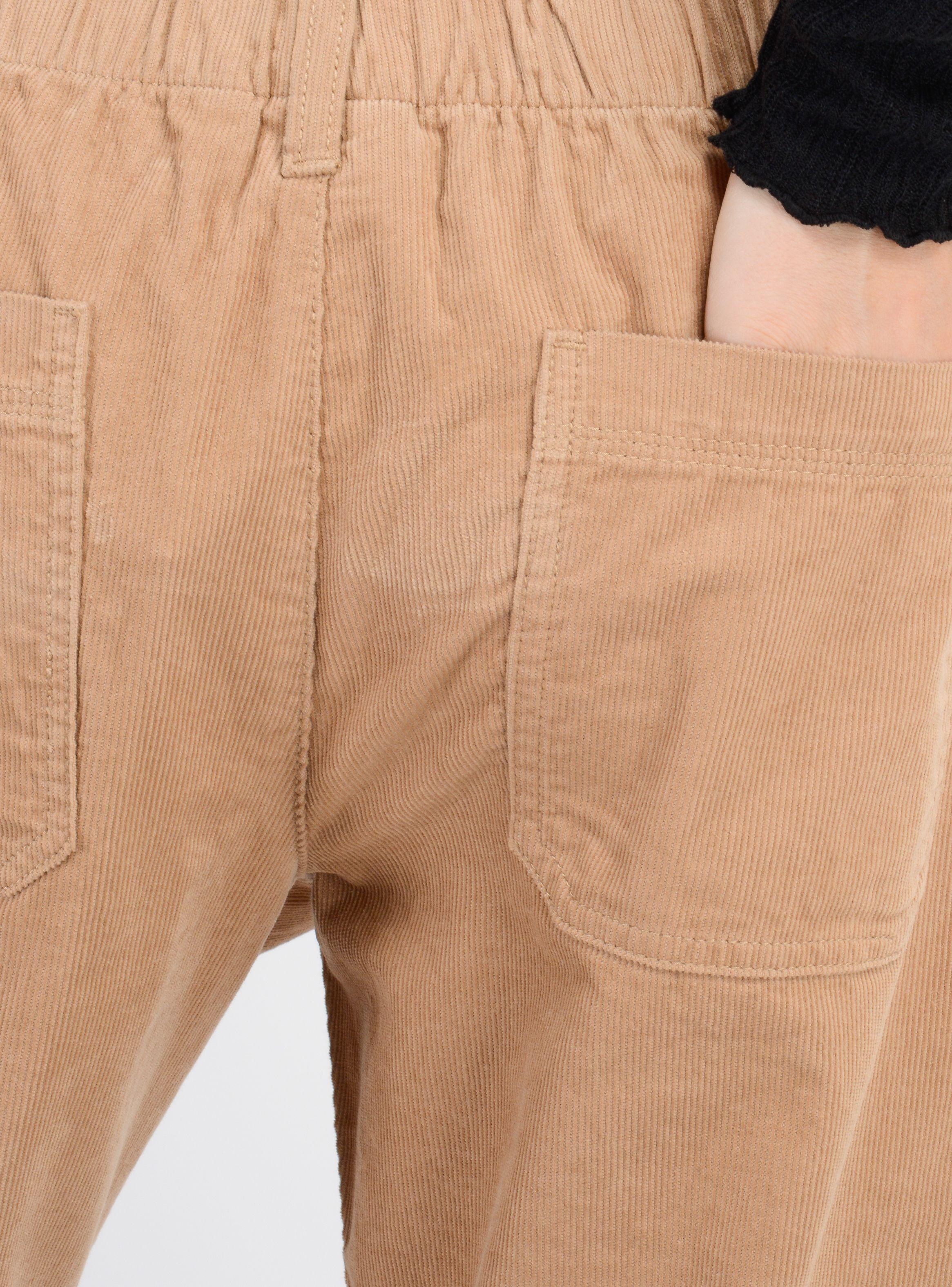 PANTALON COTELE KREE CAFÉ CLARO-5