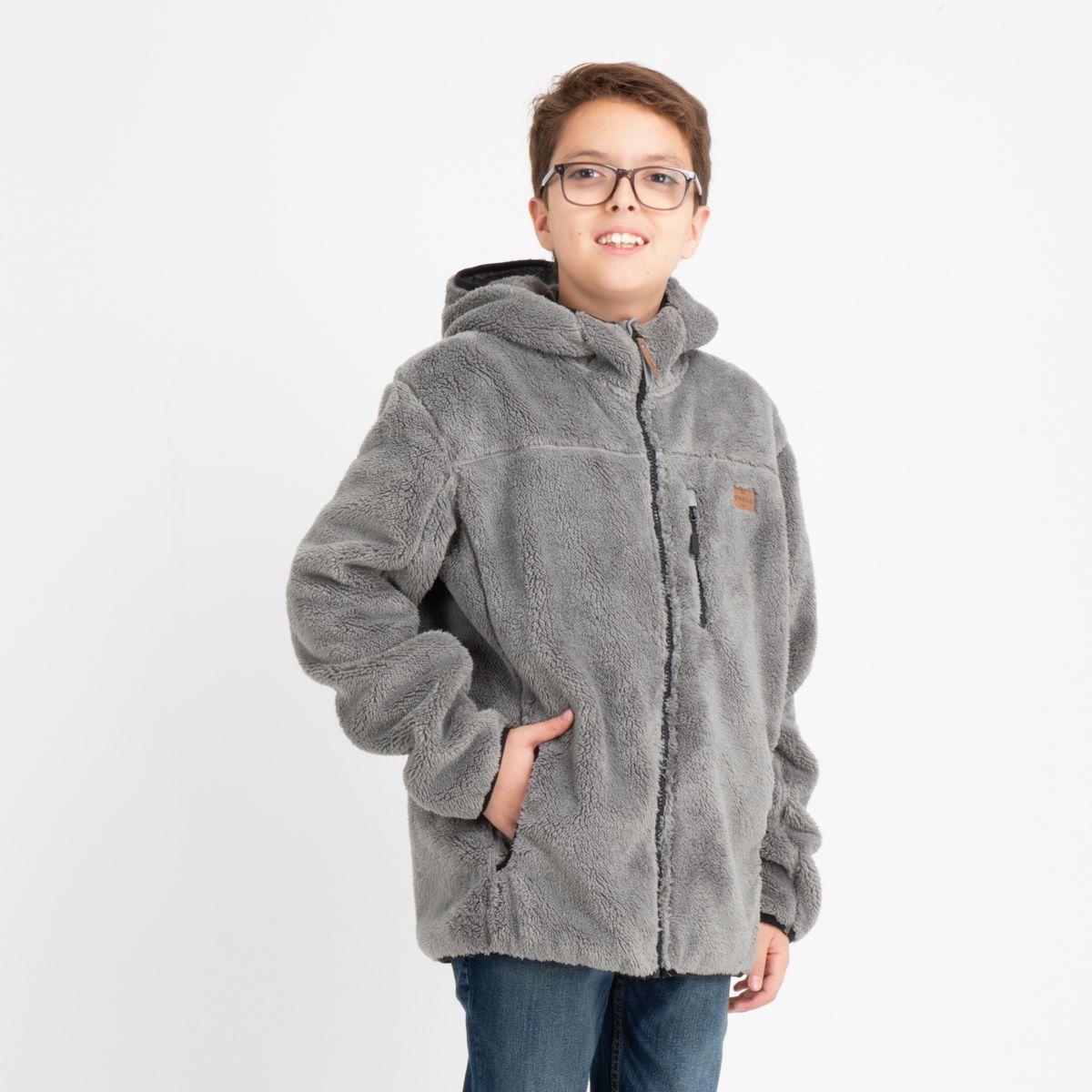 POLERON CHIPORRO NORRIS ZIP GRIS OSCURO-2