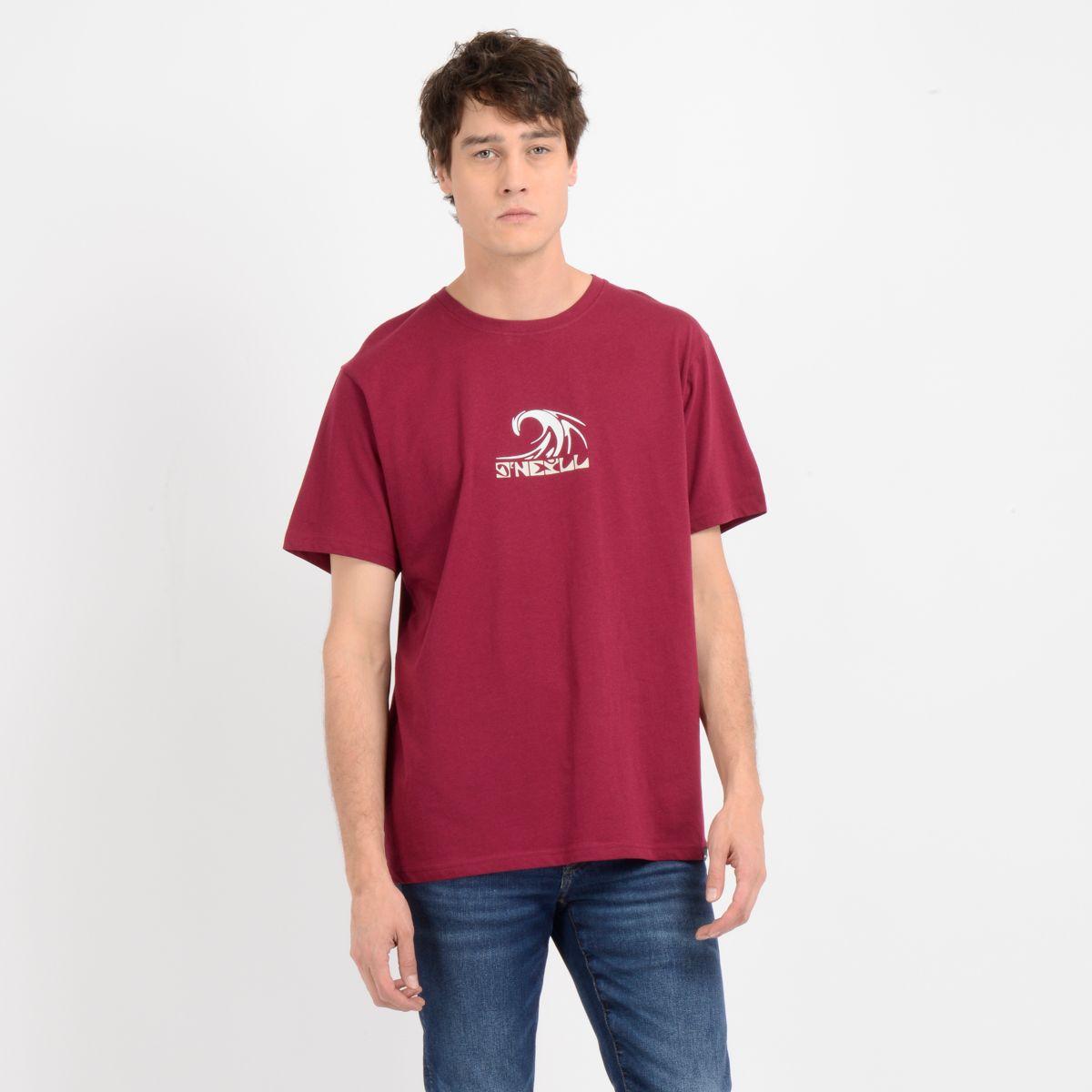 POLERA MANGA CORTA DIP SEA ROJO OSCURO-0
