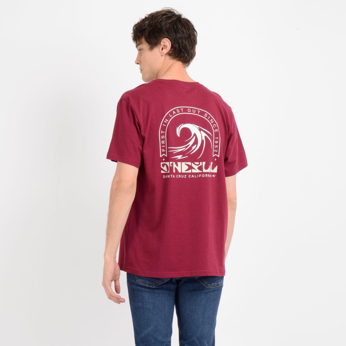 POLERA MANGA CORTA DIP SEA ROJO OSCURO-2