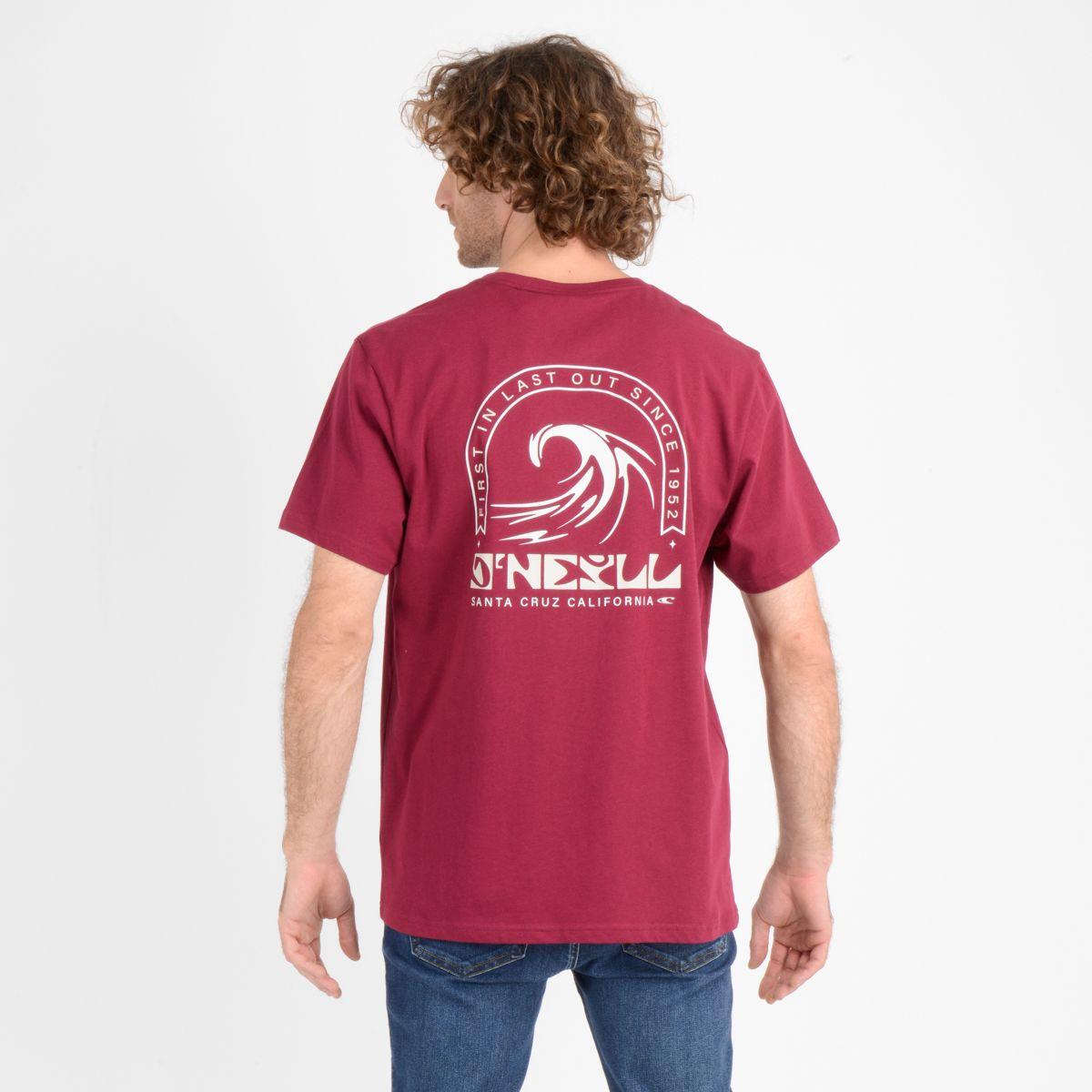 POLERA MANGA CORTA DIP SEA ROJO OSCURO-3