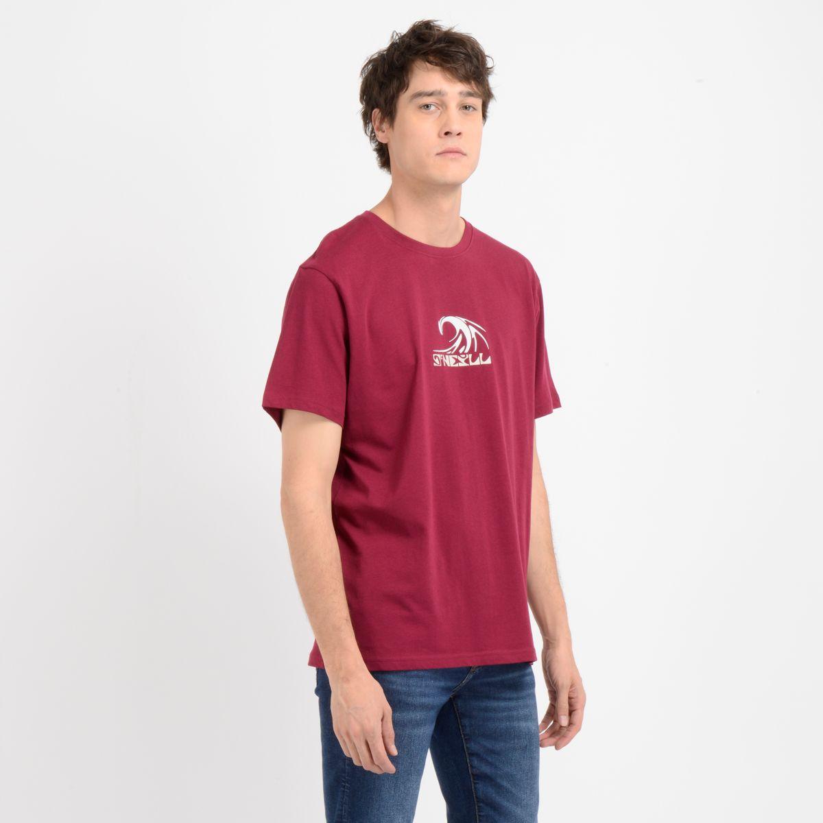 POLERA MANGA CORTA DIP SEA ROJO OSCURO-4