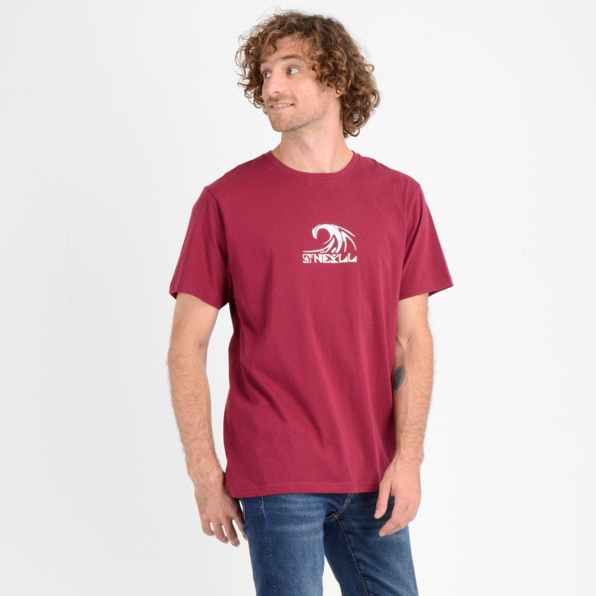 POLERA MANGA CORTA DIP SEA ROJO OSCURO-5