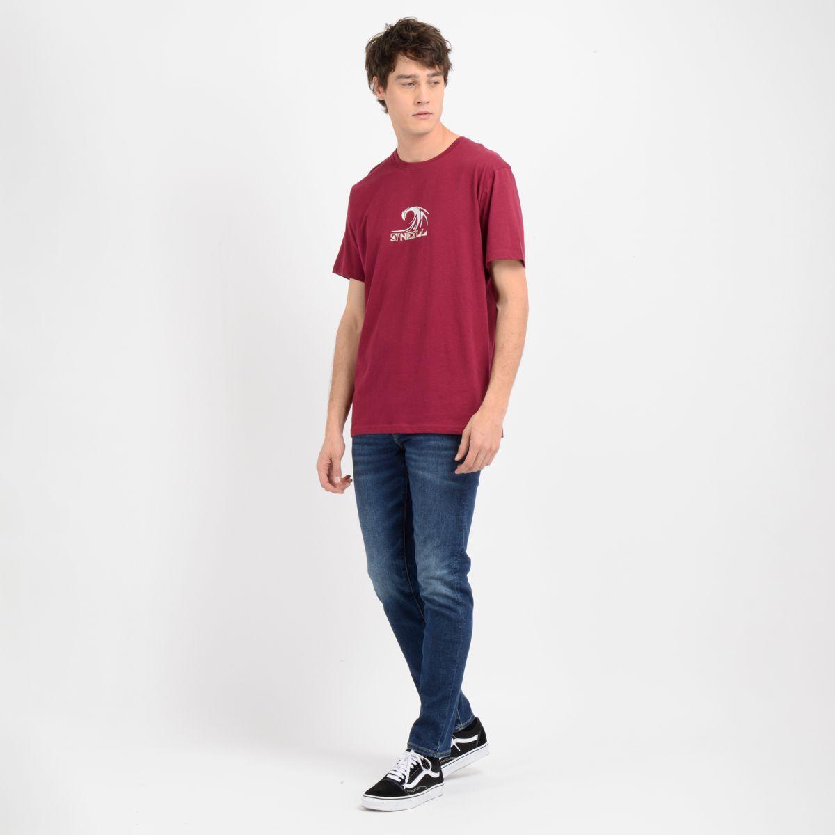 POLERA MANGA CORTA DIP SEA ROJO OSCURO-6