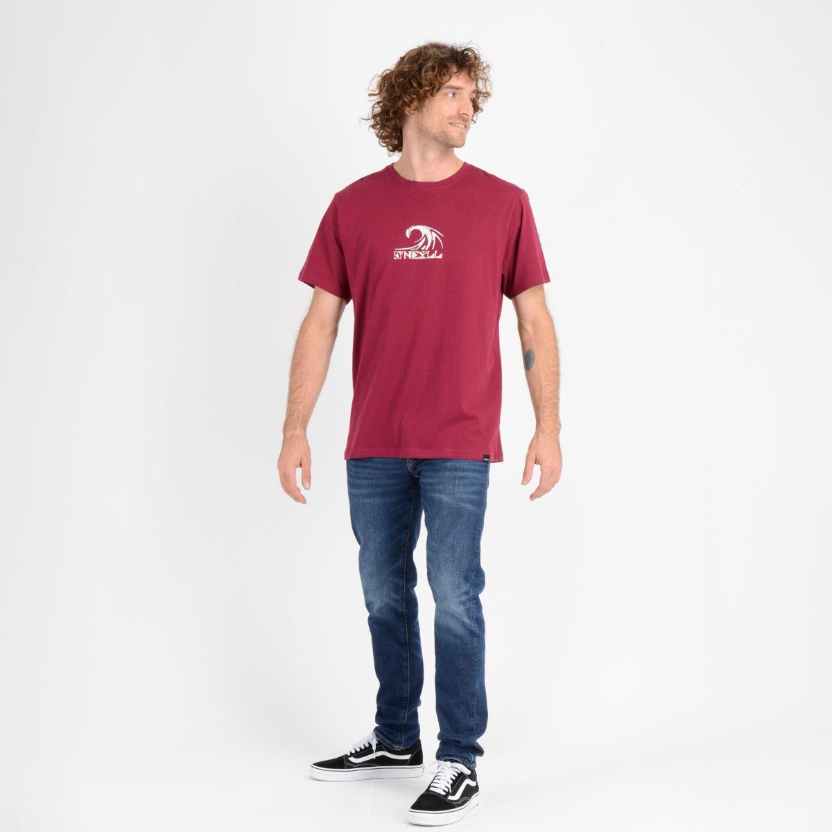 POLERA MANGA CORTA DIP SEA ROJO OSCURO-7
