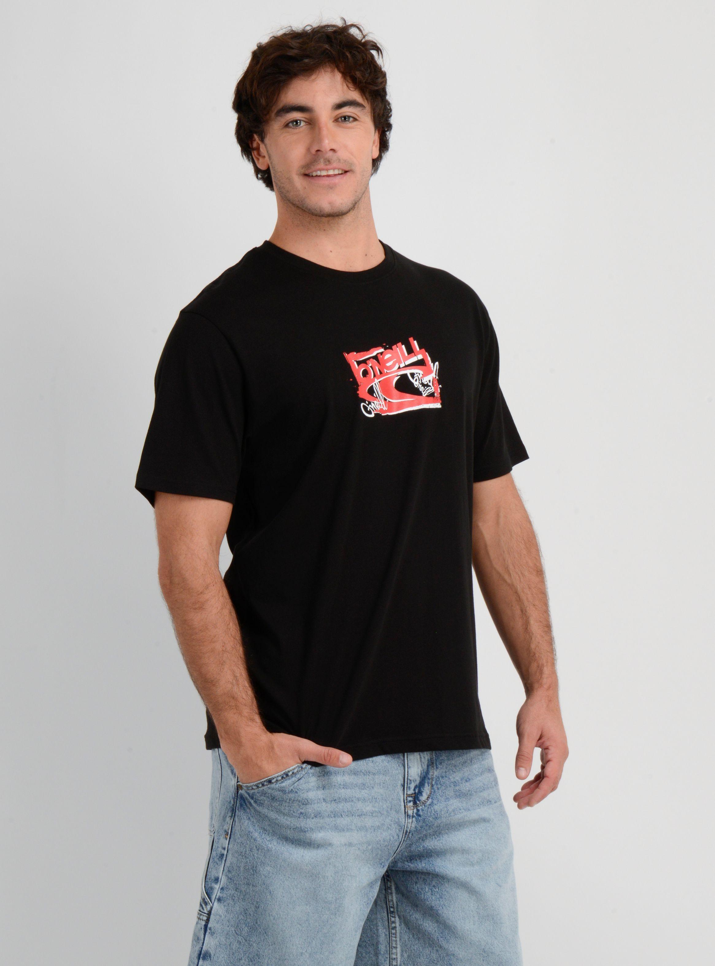 POLERA MANGA CORTA ESSENTIAL 90'S  NEGRO-3