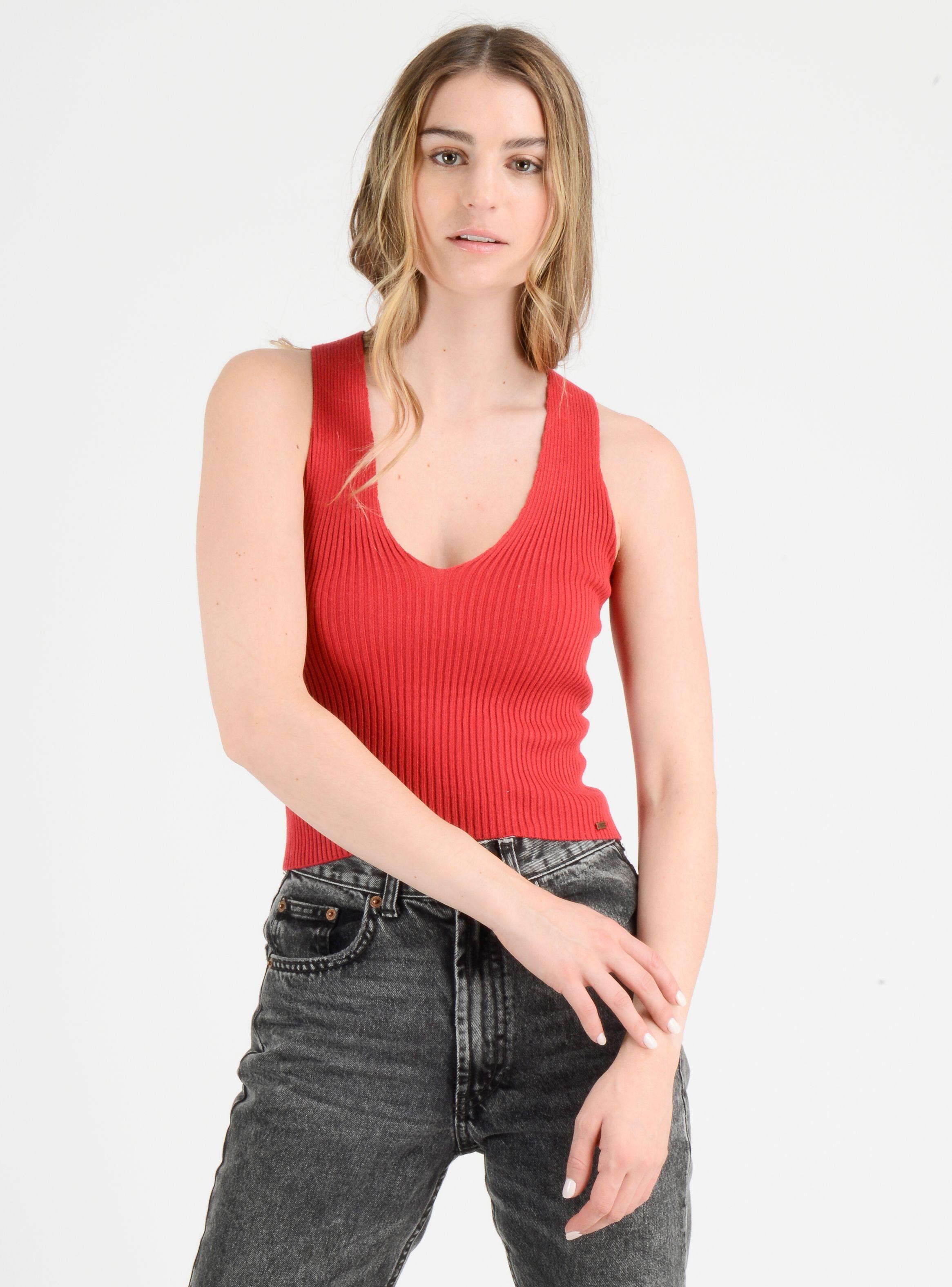 POLERA SIN MANGAS CAMDEM ROJO-0
