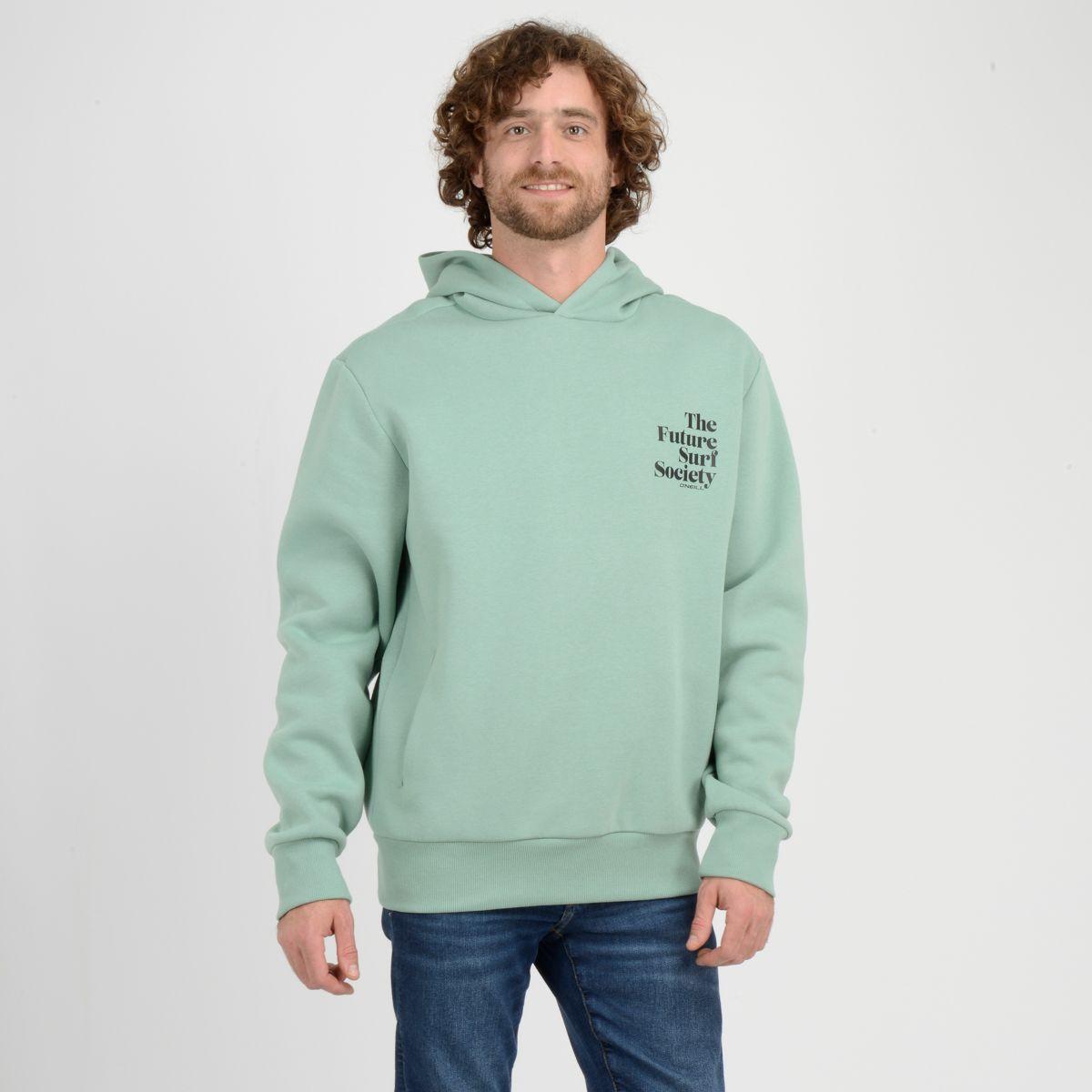 POLERON HODDIE SOCIETY  VERDE CLARO-0