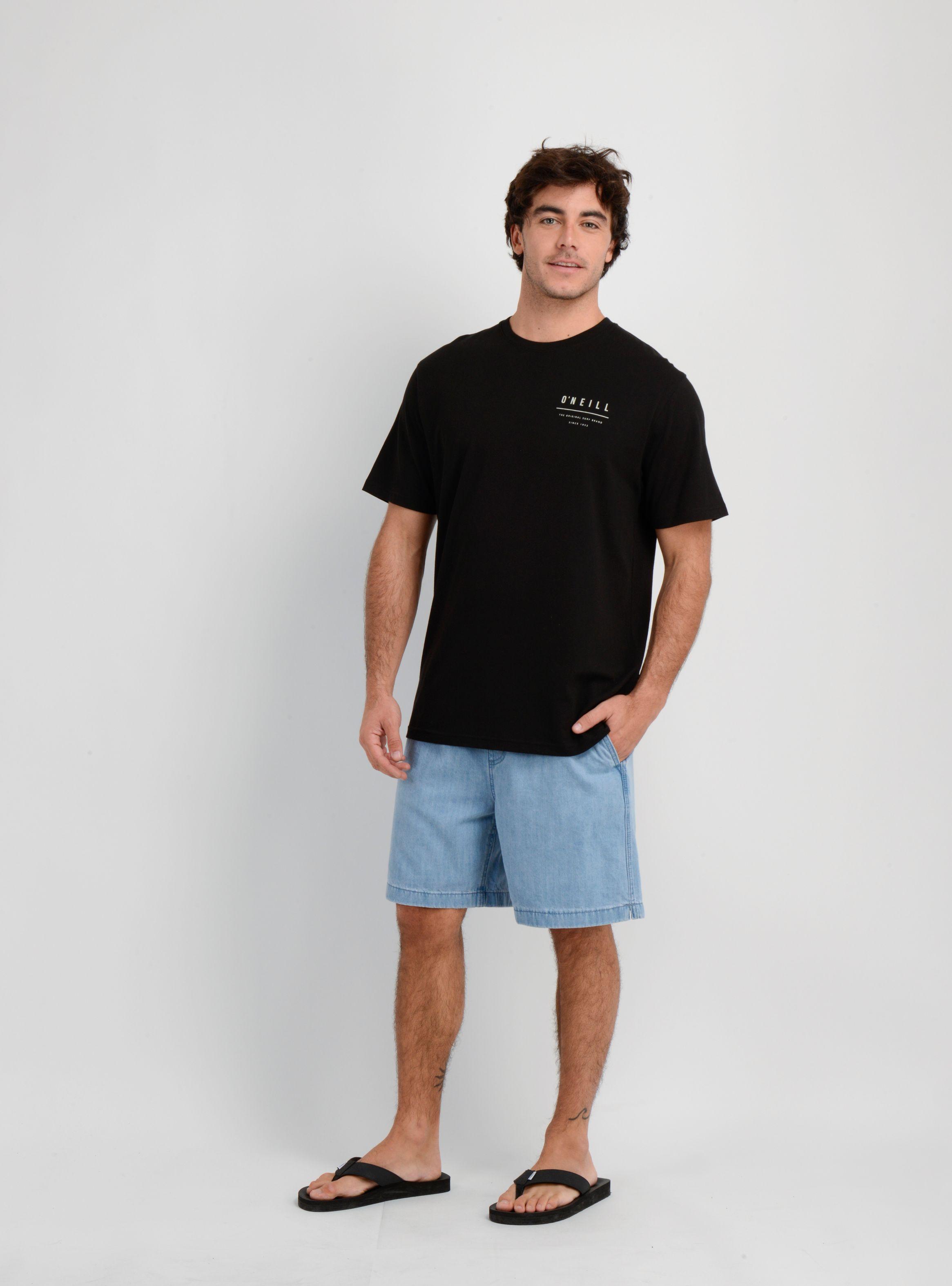 POLERA MANGA CORTA SURF SESH  NEGRO-2