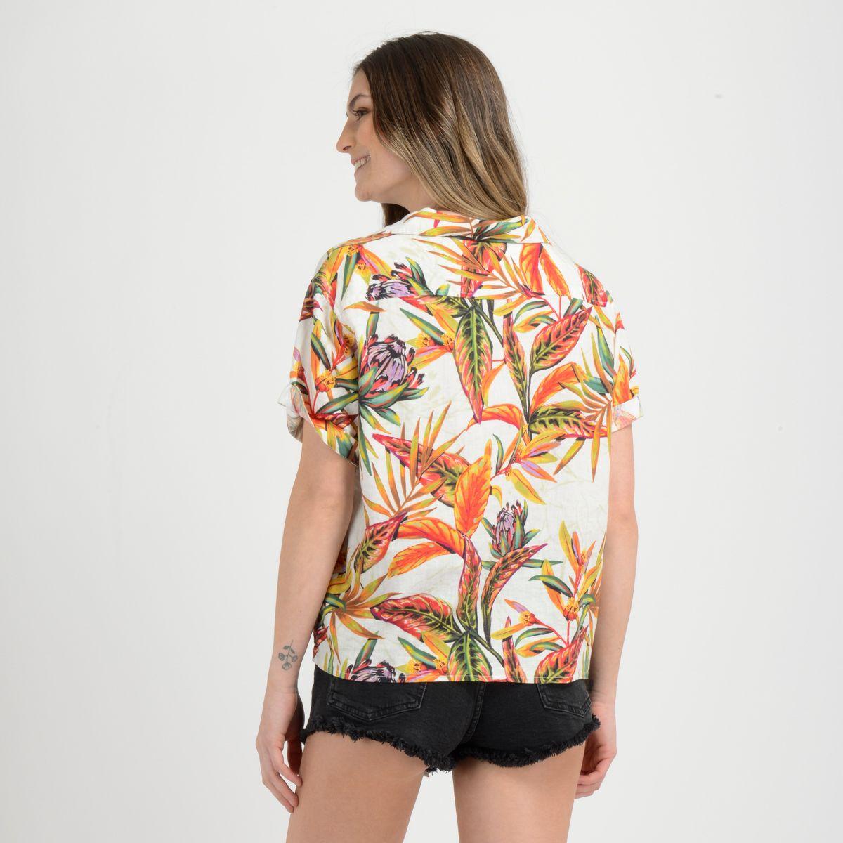 BLUSA MANGA CORTA RAPPORT  BLANCO-2