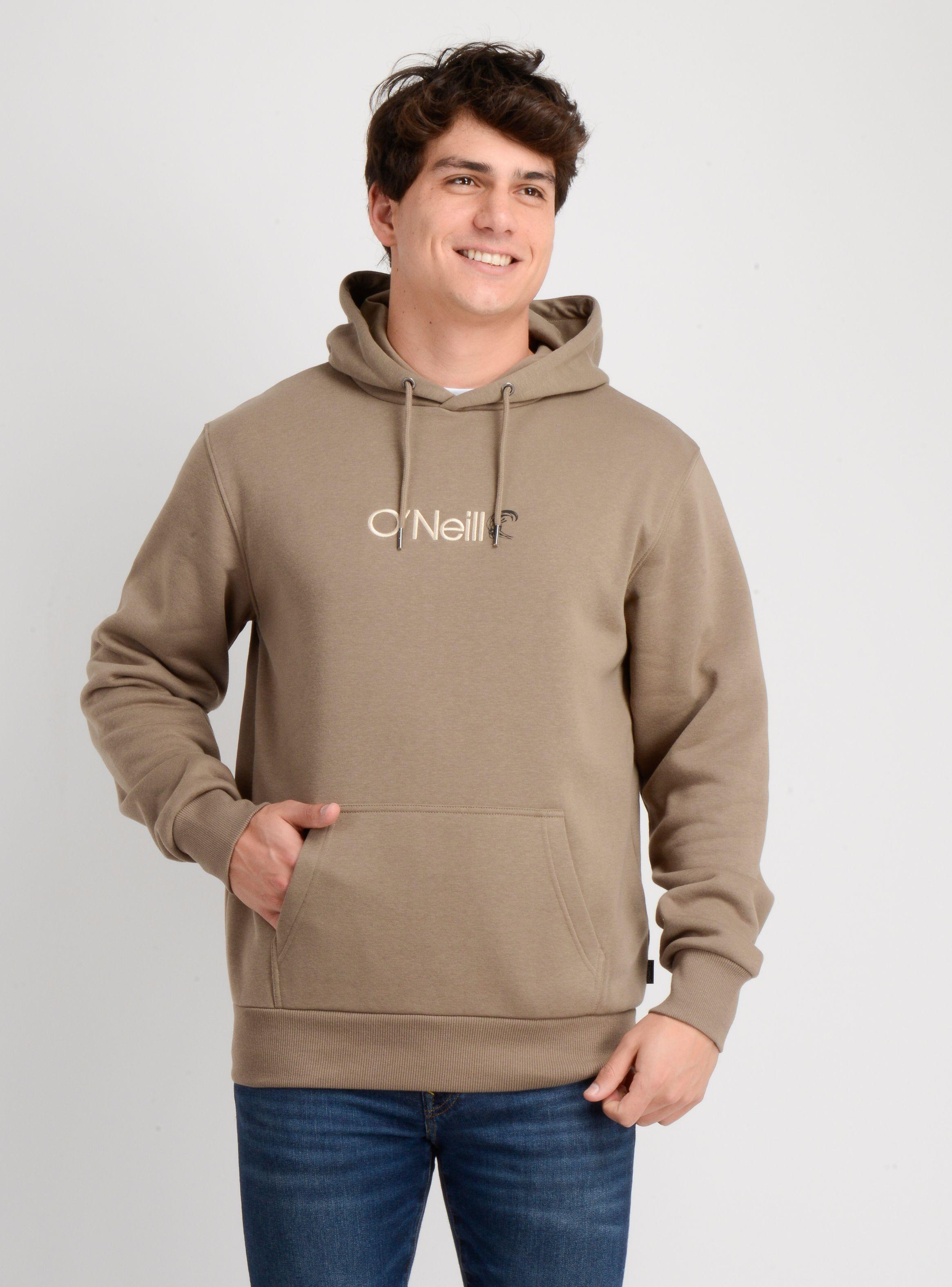 POLERON HOODIE OG VERBAGE BEIGE-0