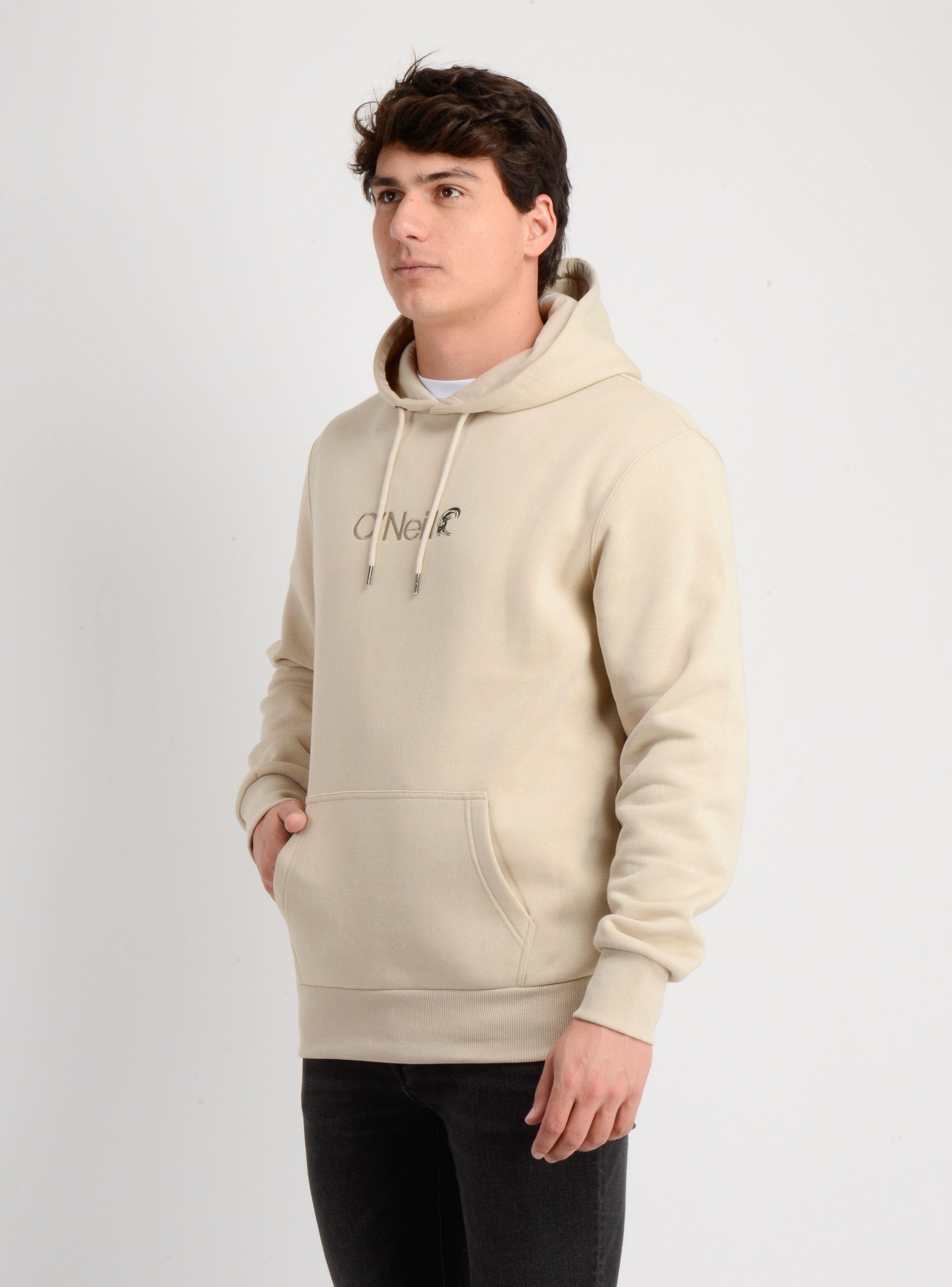 POLERON HOODIE OG VERBAGE BEIGE-2
