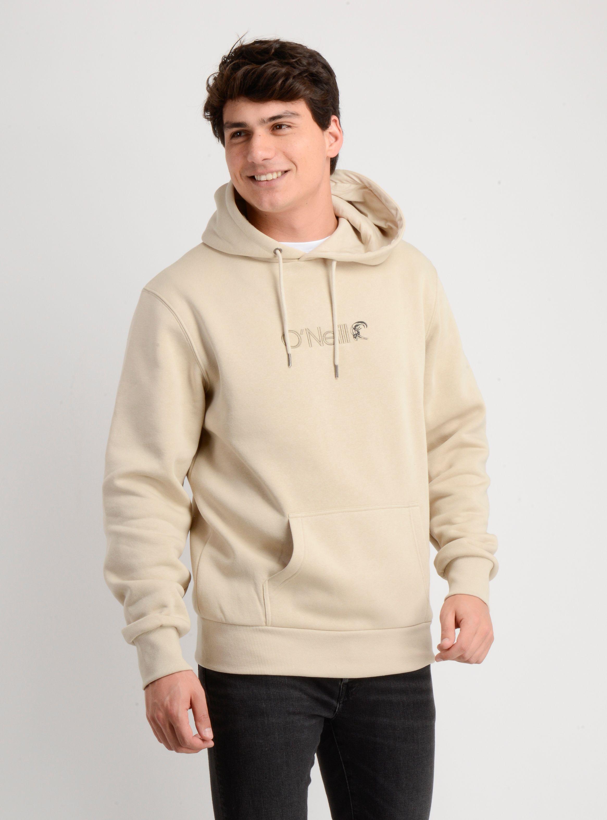 POLERON HOODIE OG VERBAGE BEIGE-3