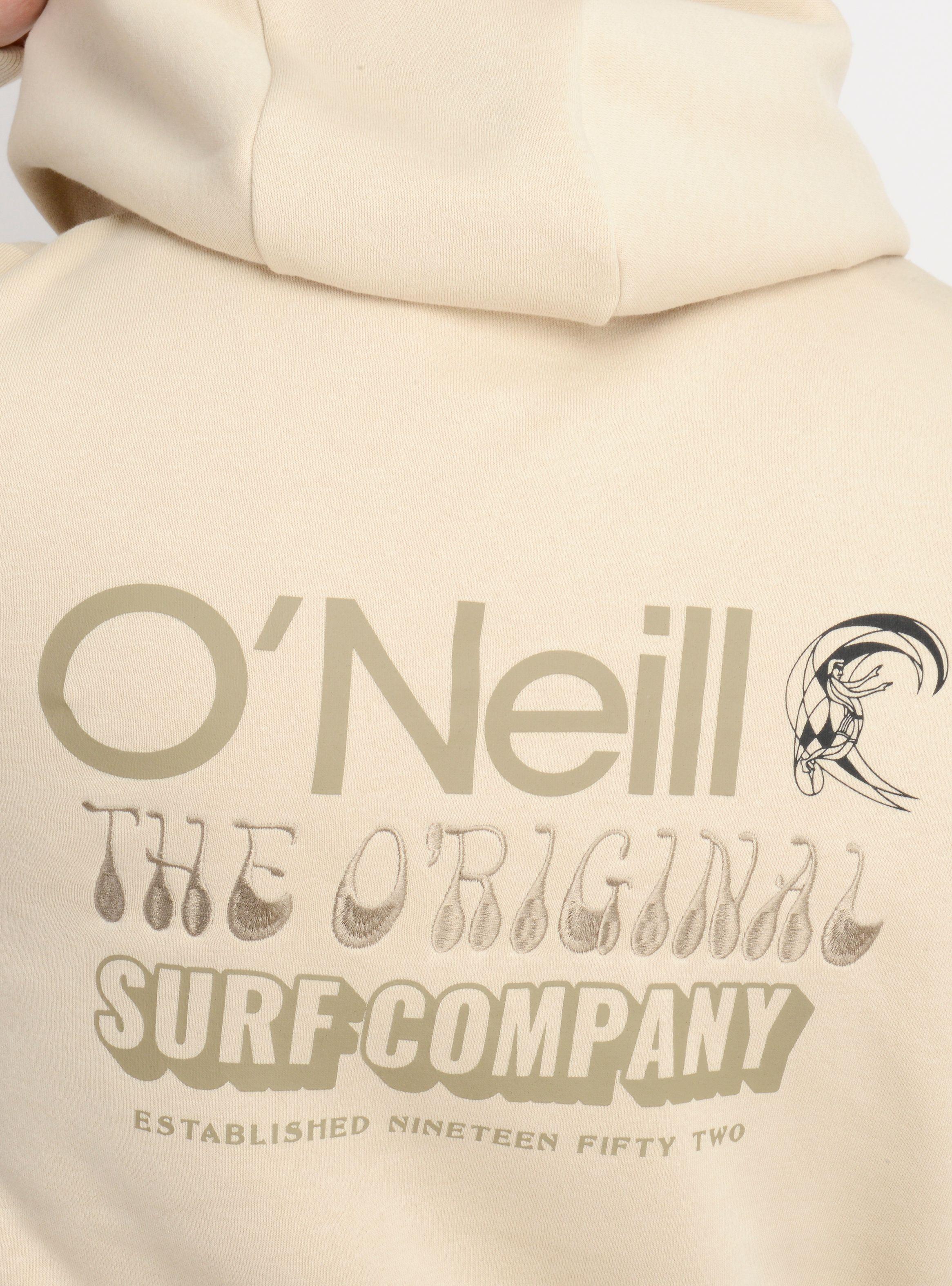 POLERON HOODIE OG VERBAGE BEIGE-5