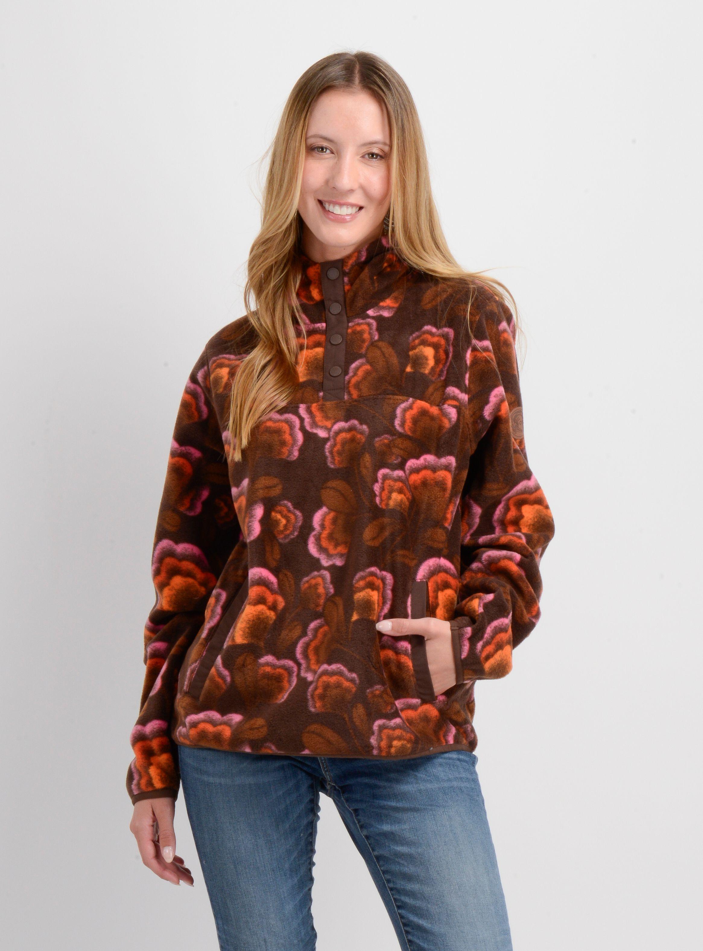 POLERON POLAR HOODIE OG FLOWERS ROSADO-0