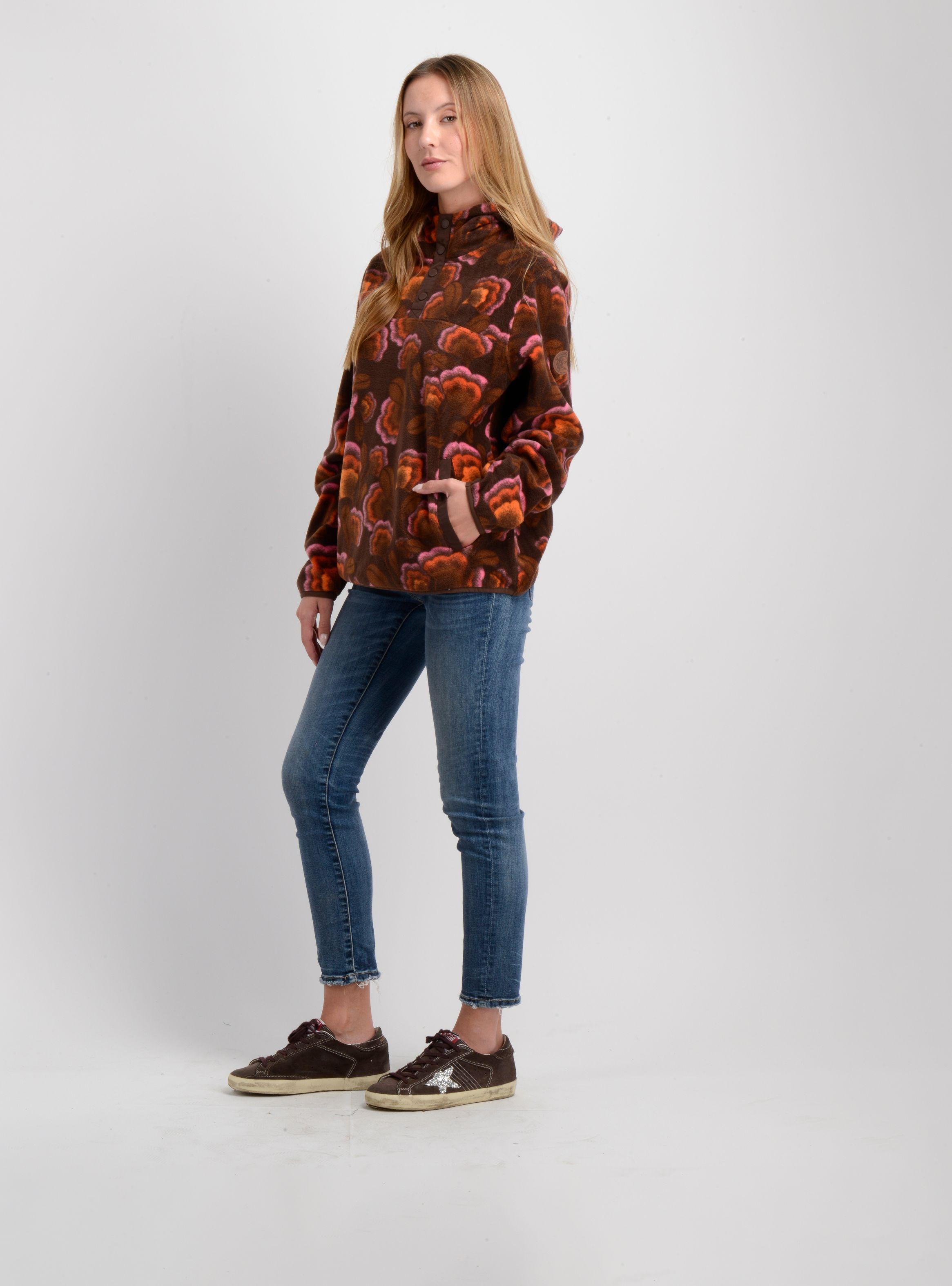 POLERON POLAR HOODIE OG FLOWERS ROSADO-2