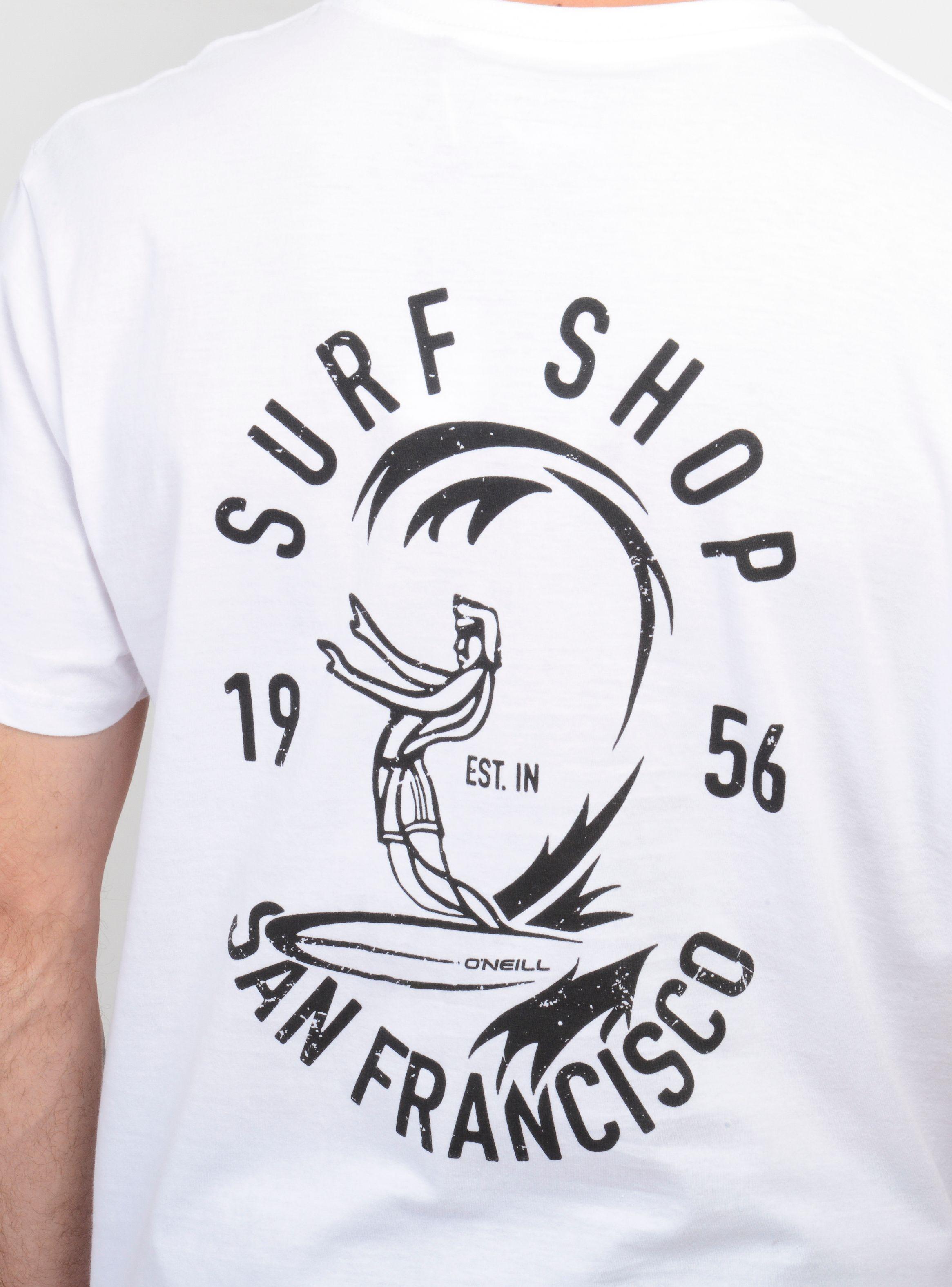 POLERA MANGA CORTA ORIGINAL SURF SHOP BLANCO-5