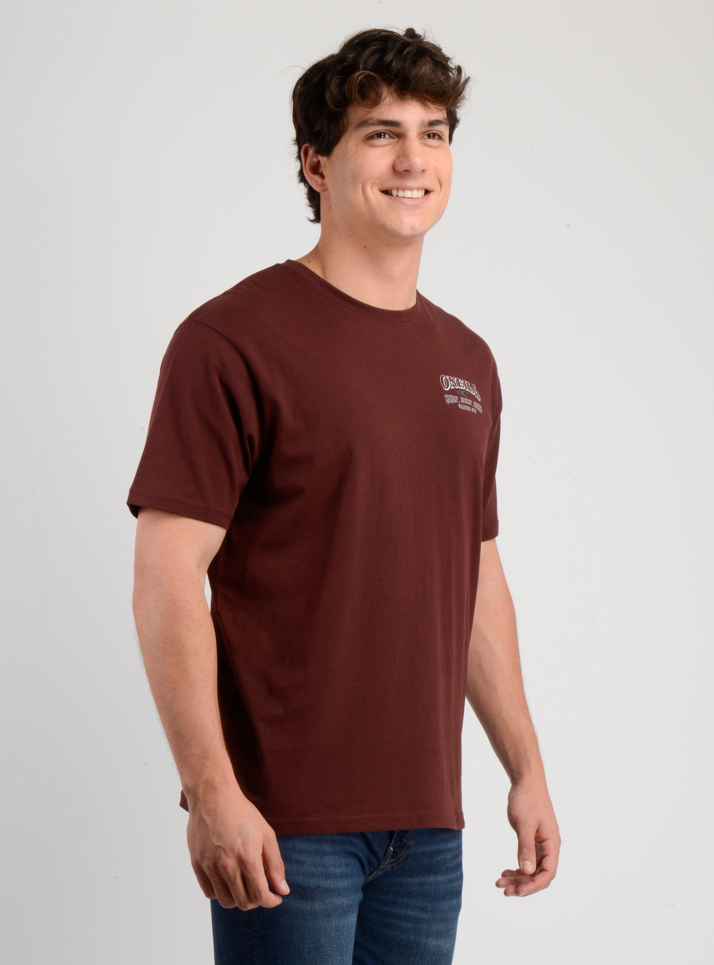 POLERA MANGA CORTA DAILY DRIVER ROJO OSCURO-3