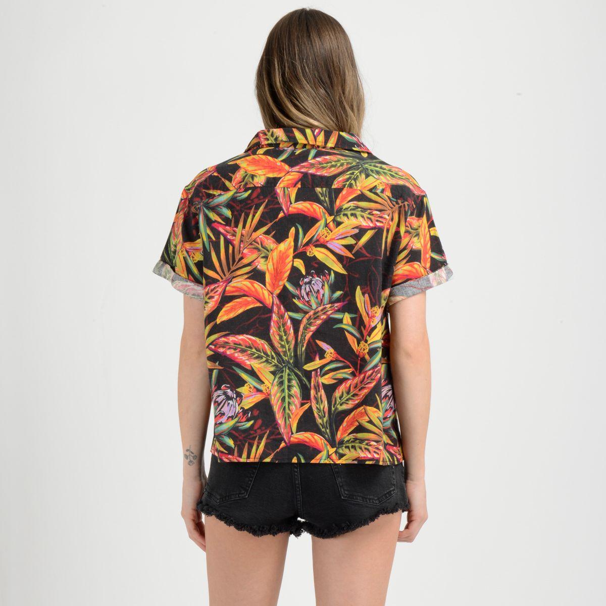 BLUSA MANGA CORTA RAPPORT  NEGRO-2