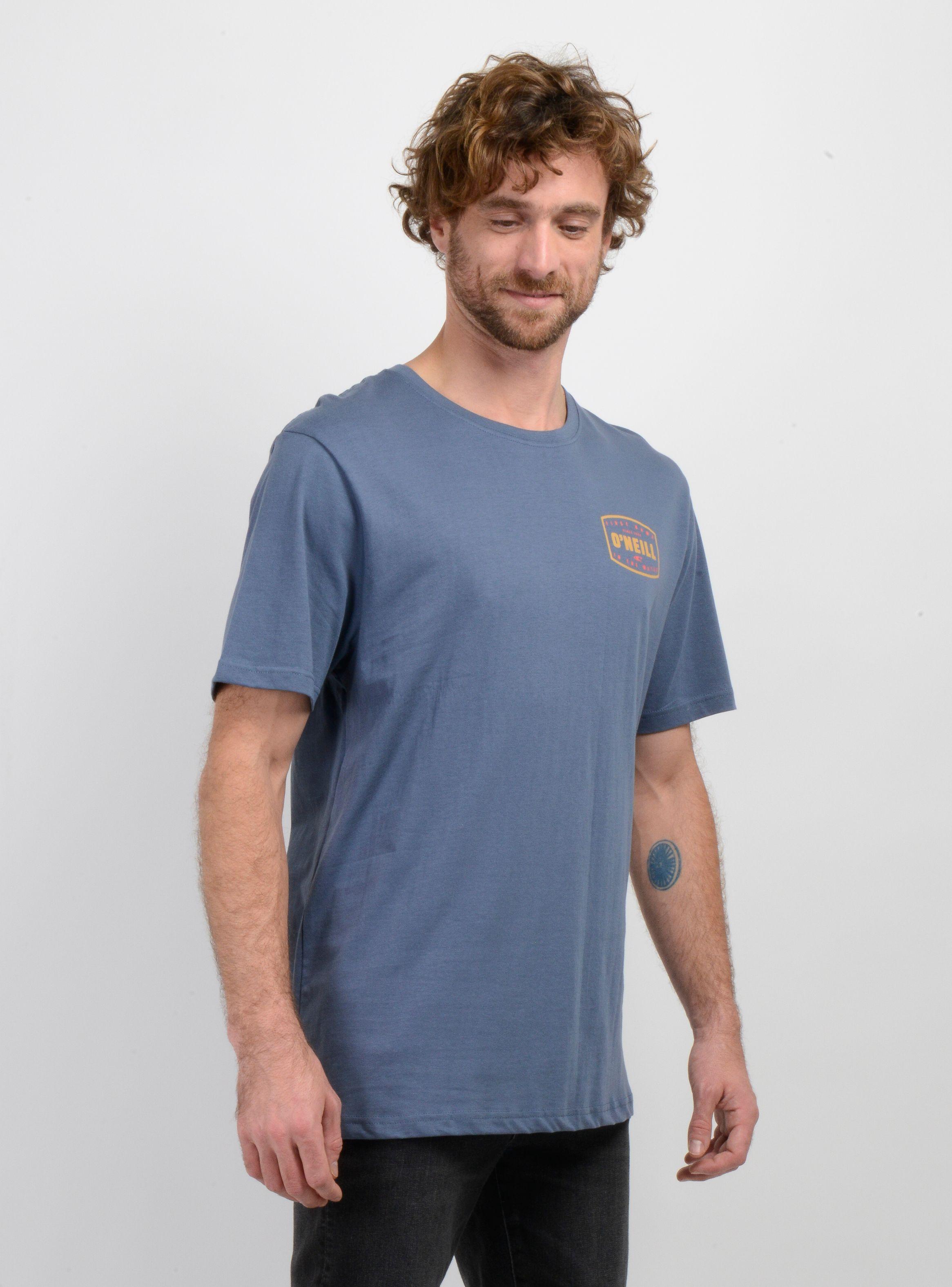 POLERA MANGA CORTA STAMPED AZUL-3