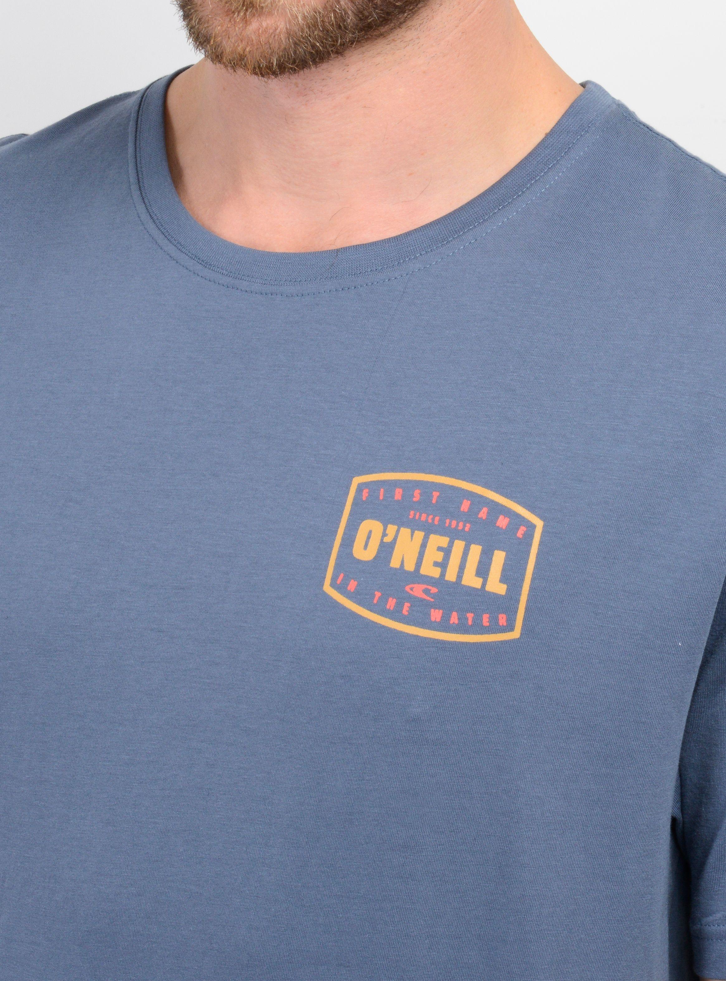 POLERA MANGA CORTA STAMPED AZUL-4