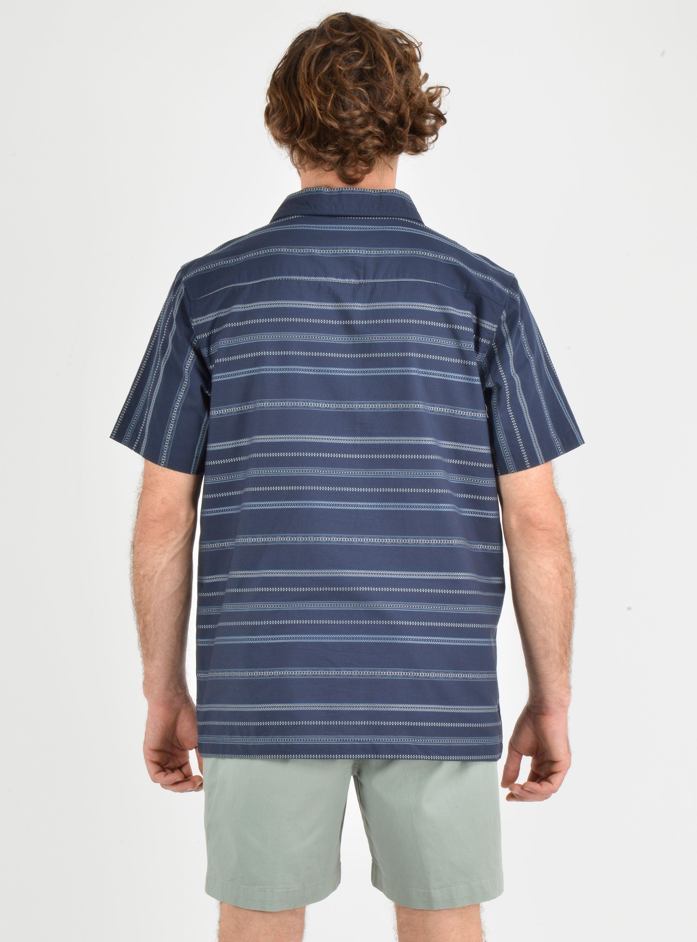CAMISA MANGA CORTA SEAFARING STRIPÈ AZUL-1
