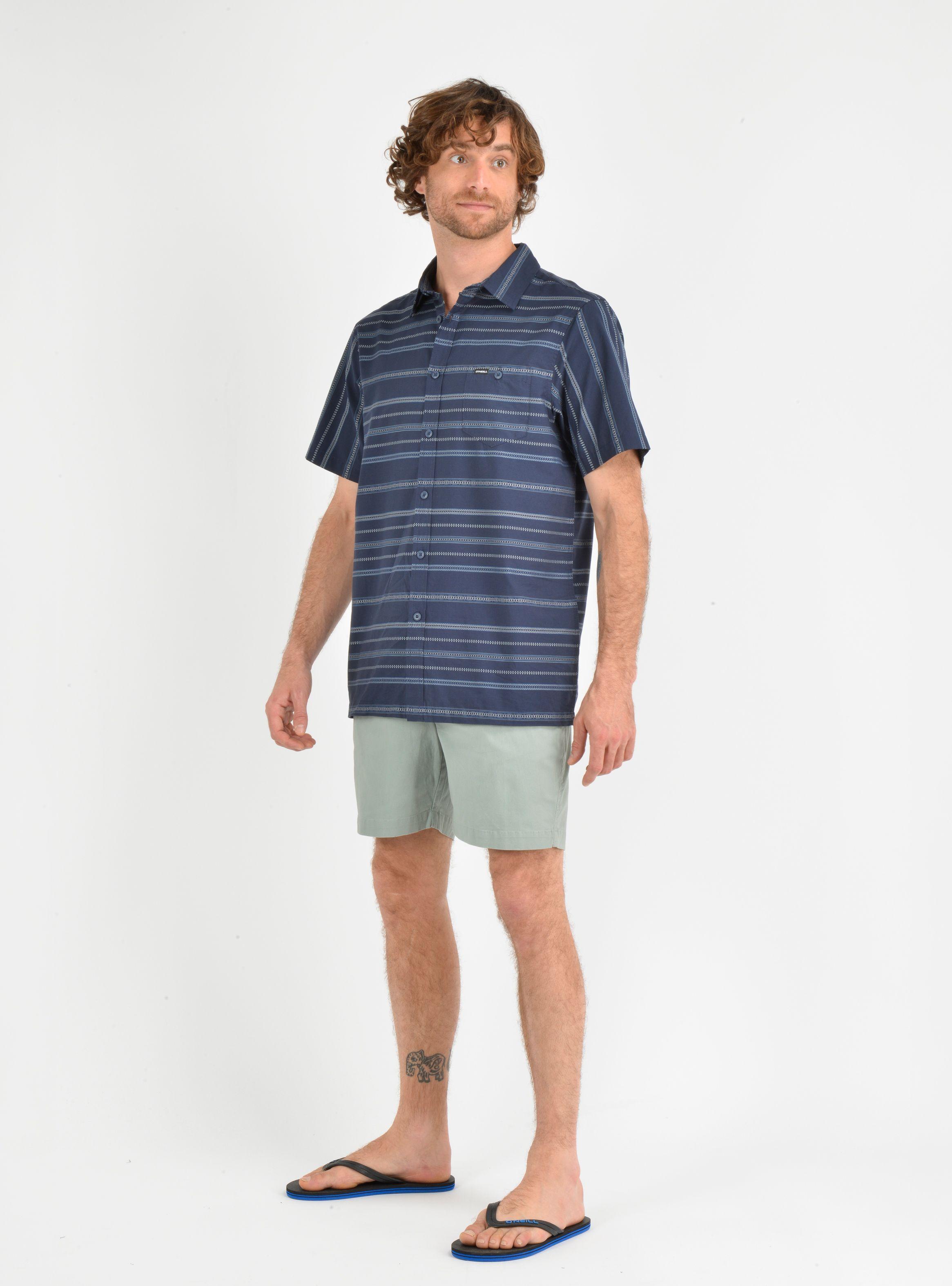 CAMISA MANGA CORTA SEAFARING STRIPÈ AZUL-2