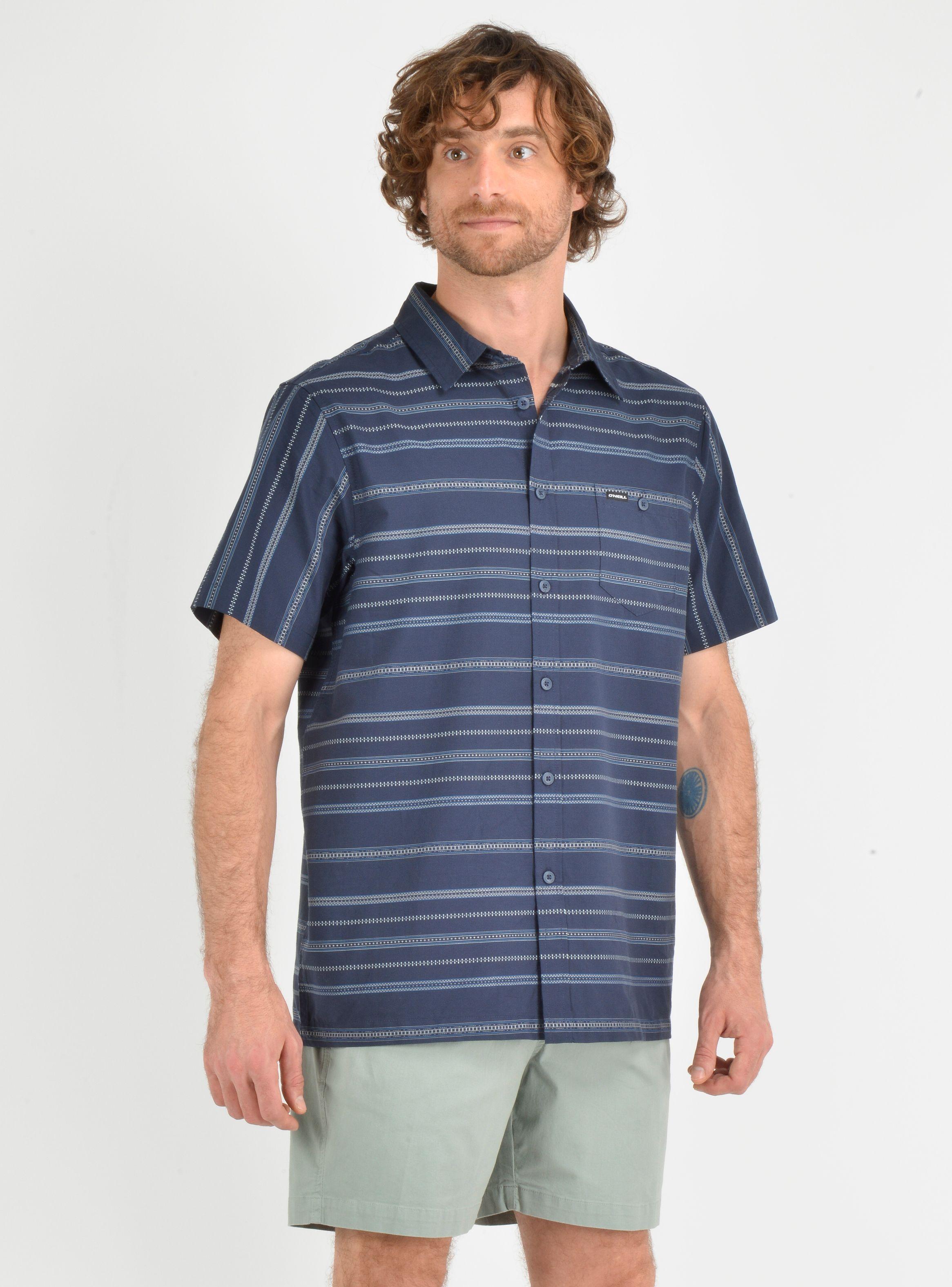 CAMISA MANGA CORTA SEAFARING STRIPÈ AZUL-3