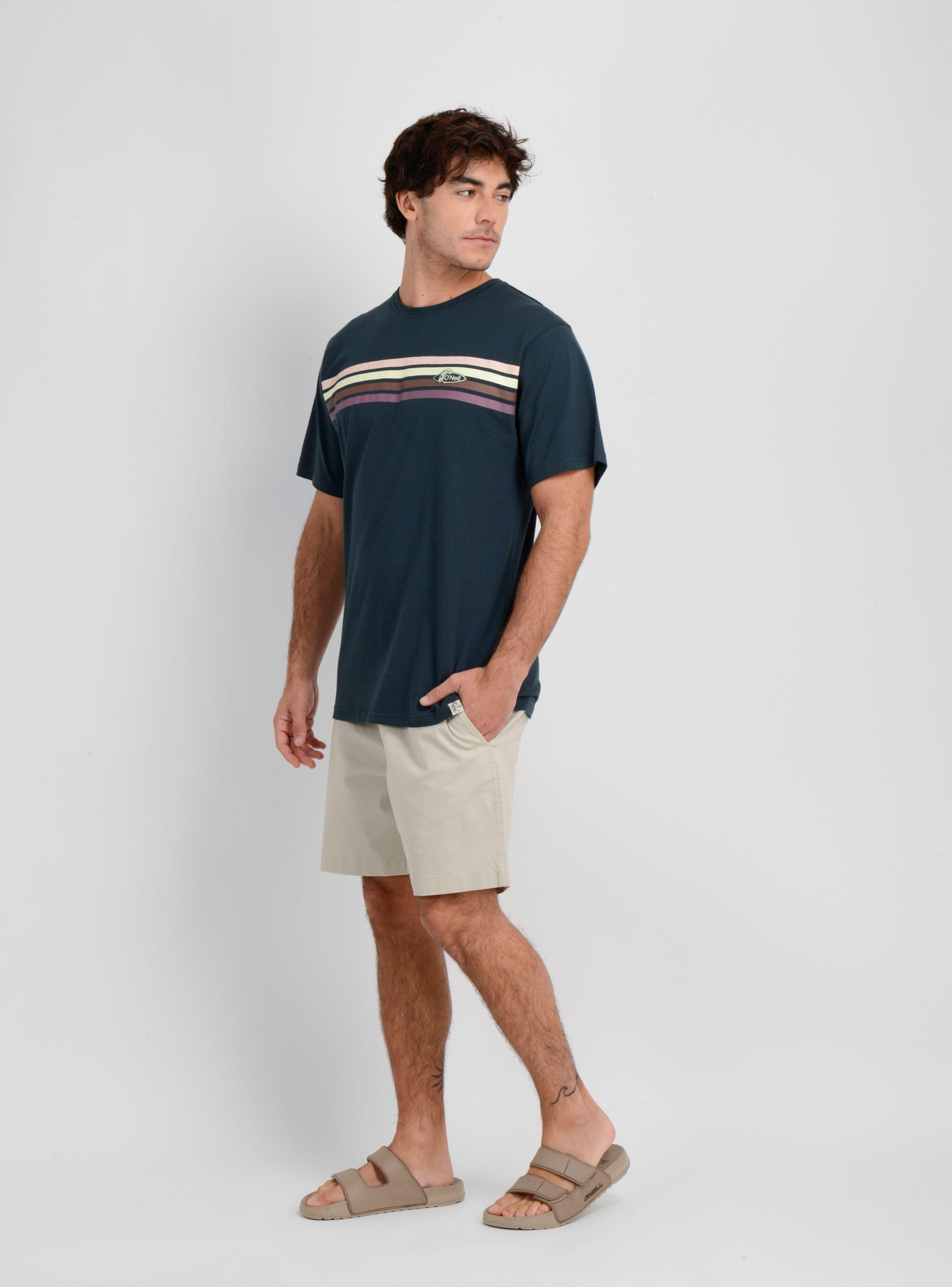POLERA MANGA CORTA OG STRIPE  VERDE OSCURO-2