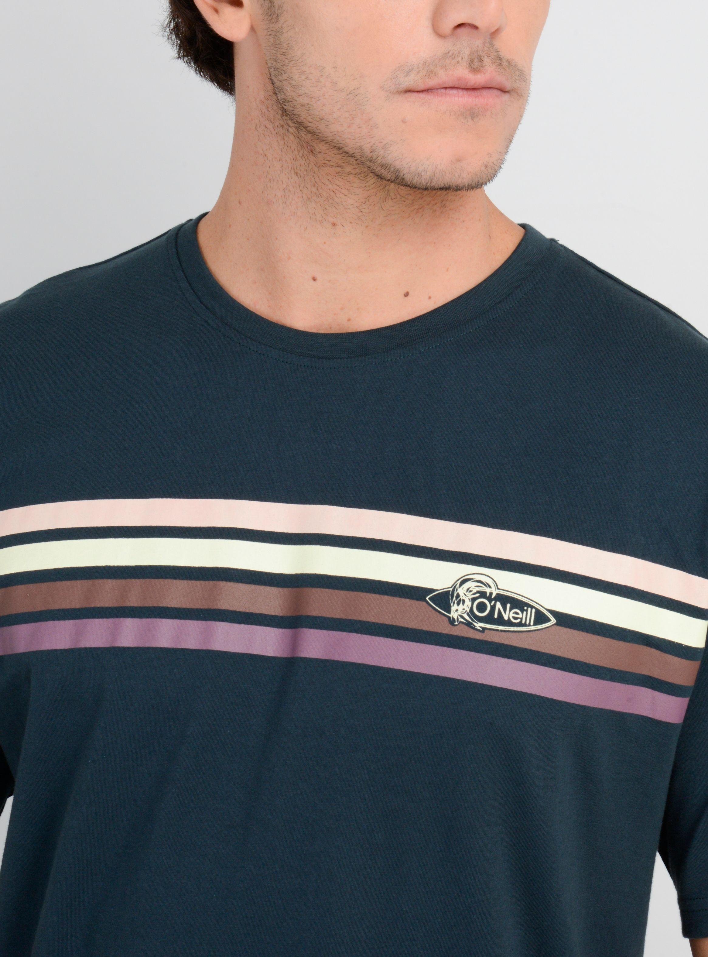 POLERA MANGA CORTA OG STRIPE  VERDE OSCURO-4