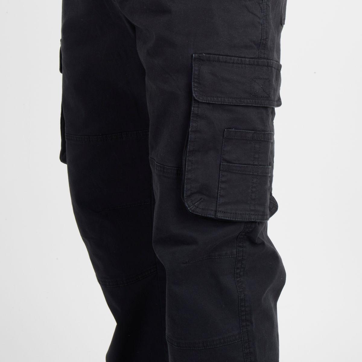 PANTALON CARGO BREXTON NEGRO-5