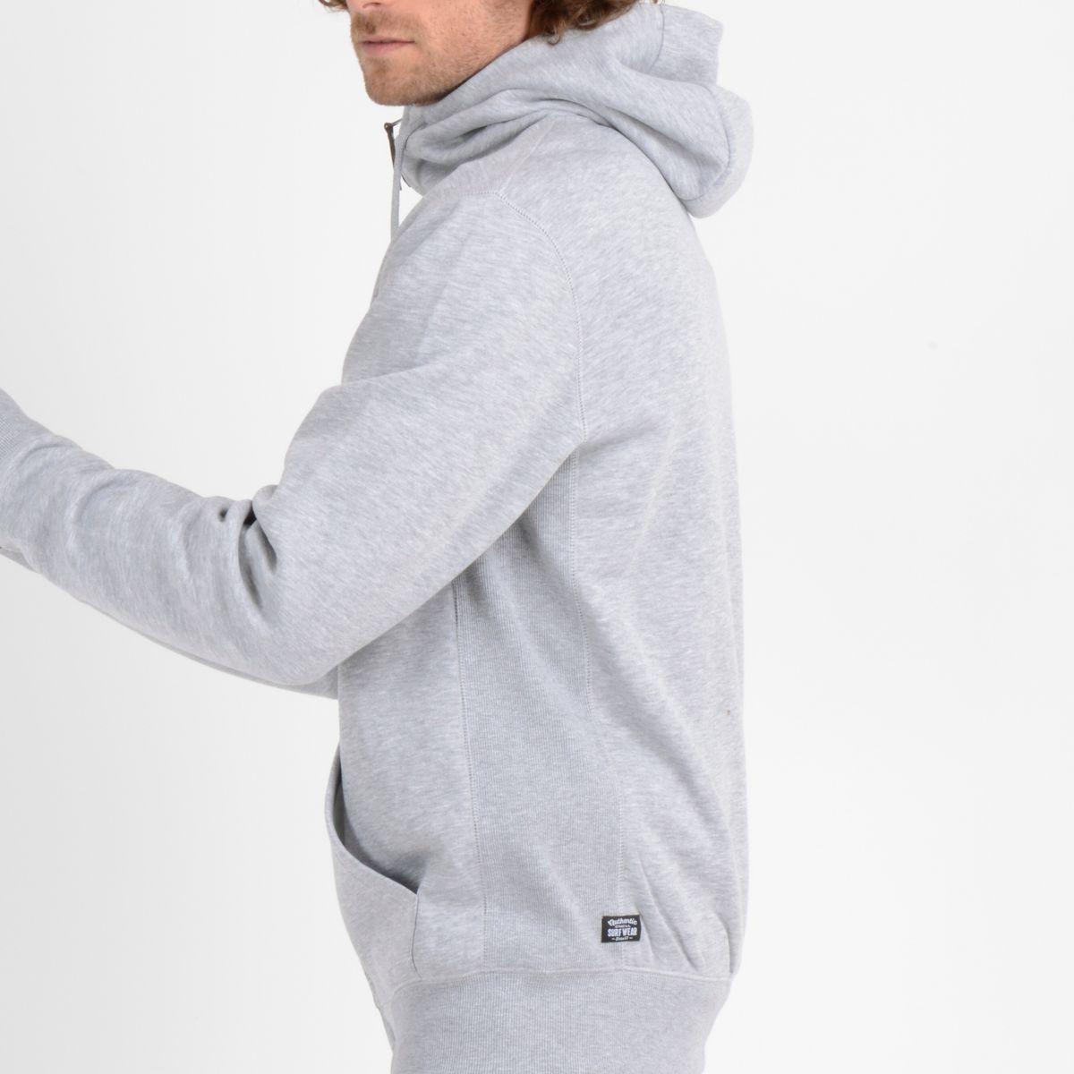 POLERON FULL ZIPPER GRIS BAVARO FZ-4