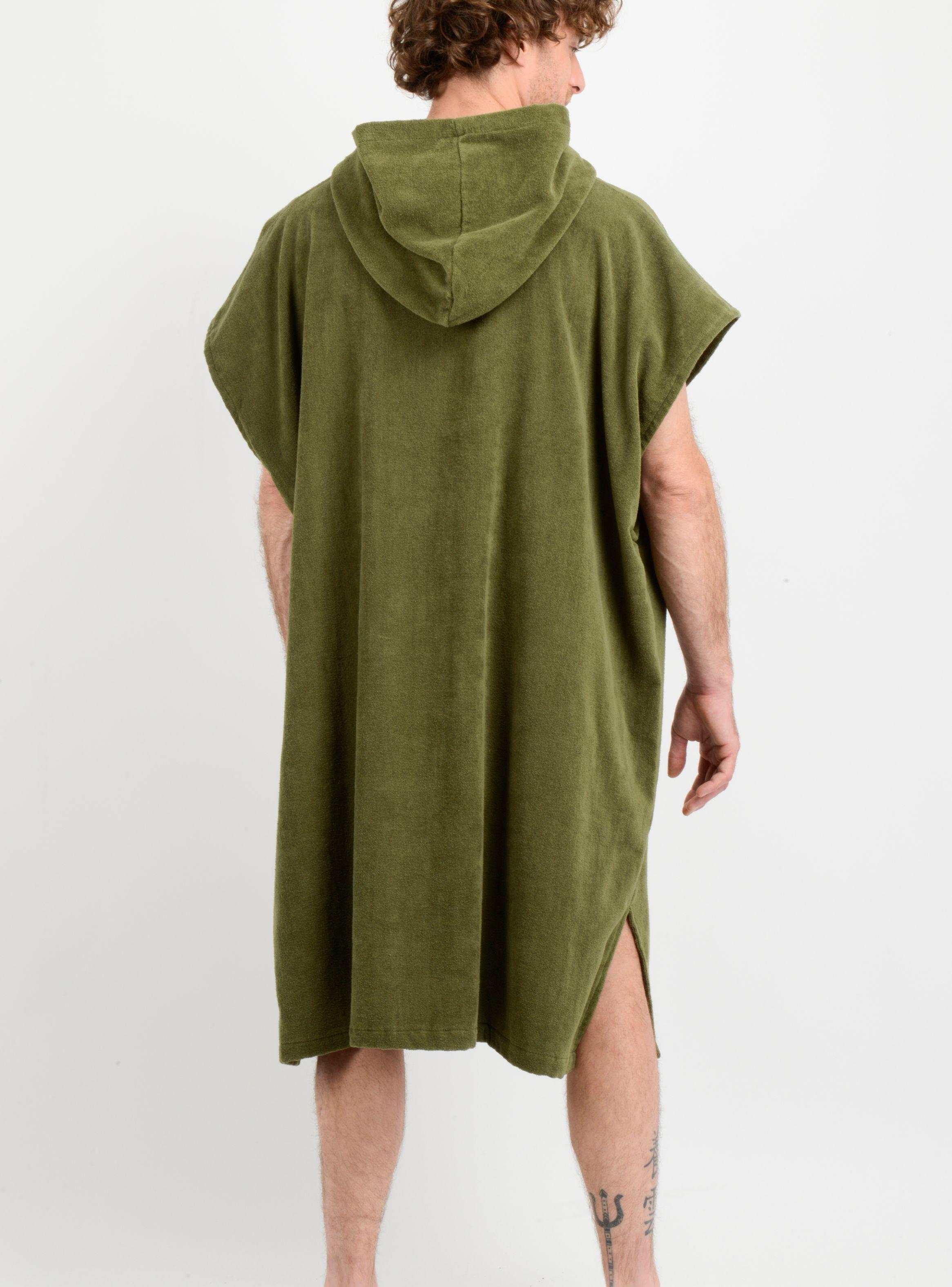 PONCHO TOALLA CALI  VERDE OSCURO-1