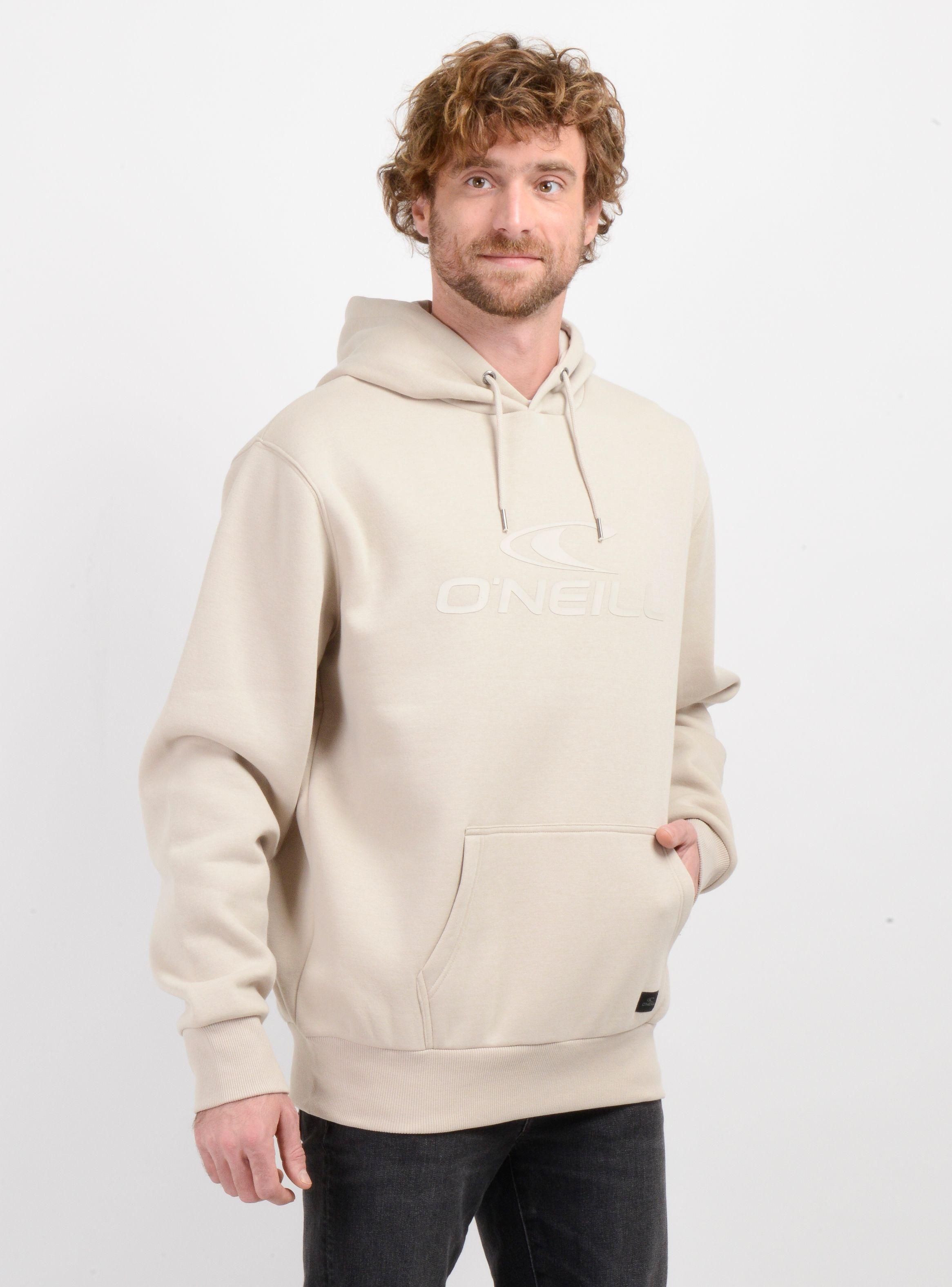 POLERON LOGO HOODIE BEIGE-3