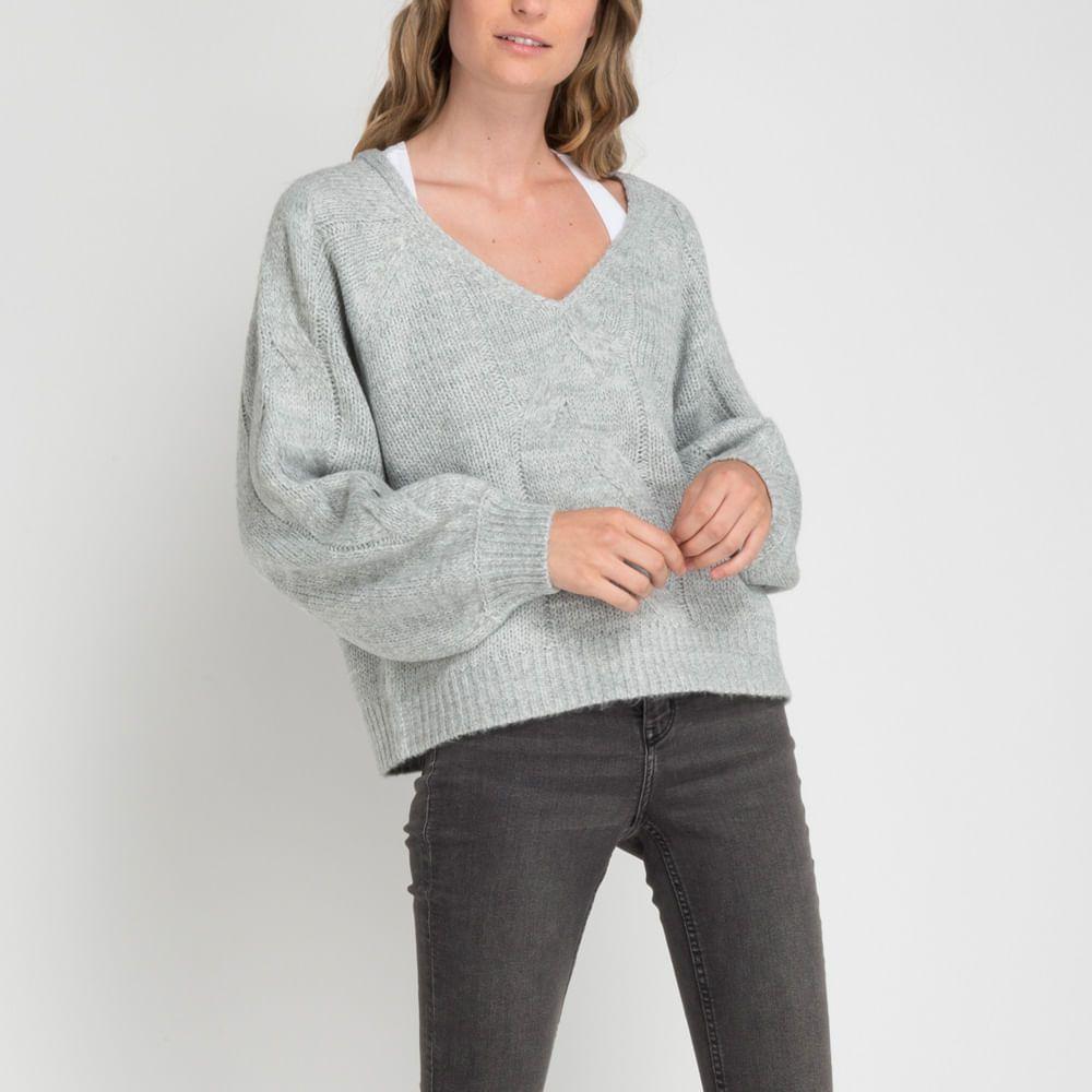 SWEATER I22MU147001 GRIS CLARO / PASTEL-4