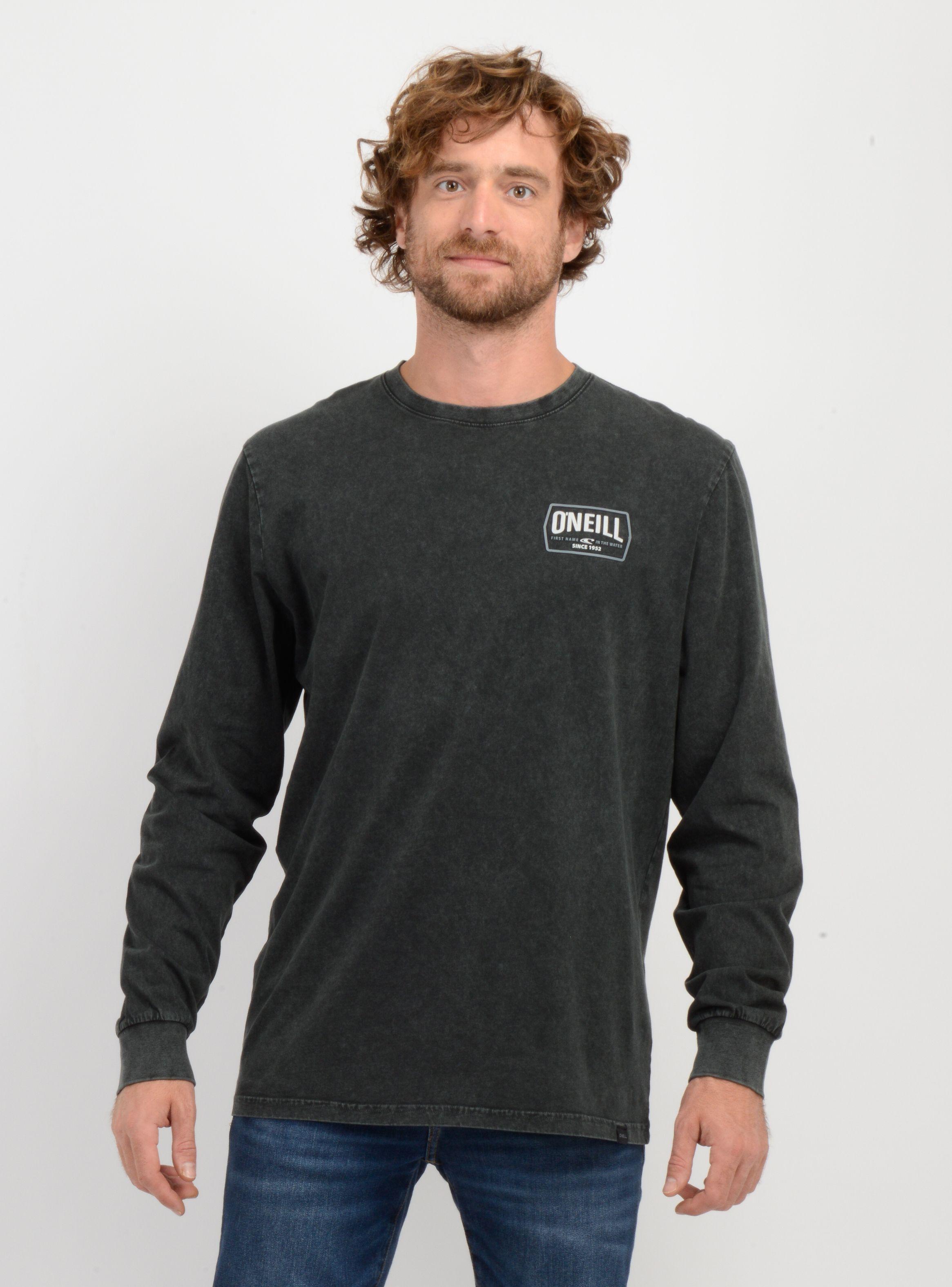 POLERA MANGA LARGA DITHER  NEGRO-0