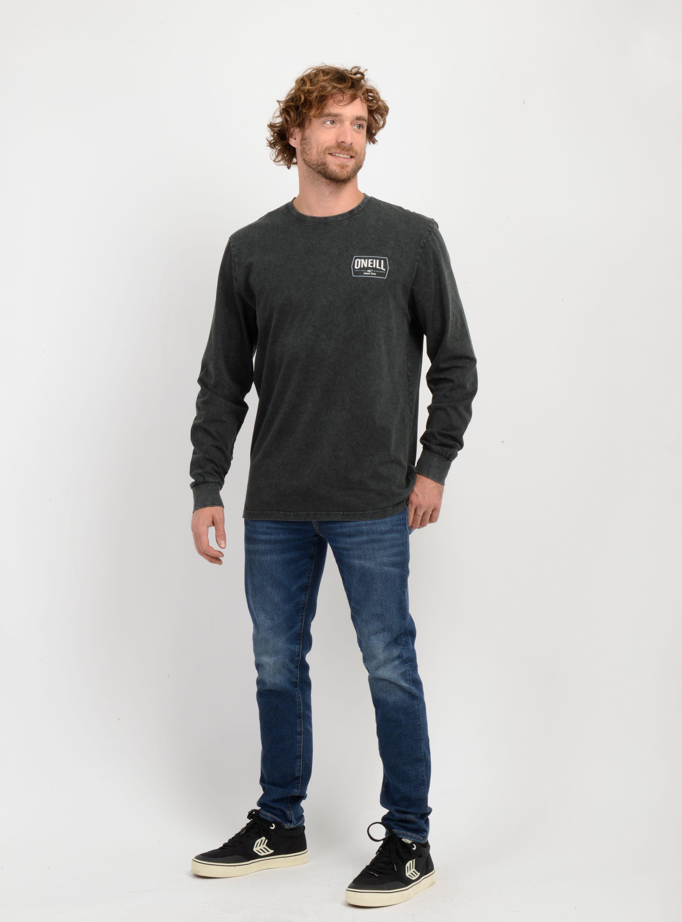 POLERA MANGA LARGA DITHER  NEGRO-2