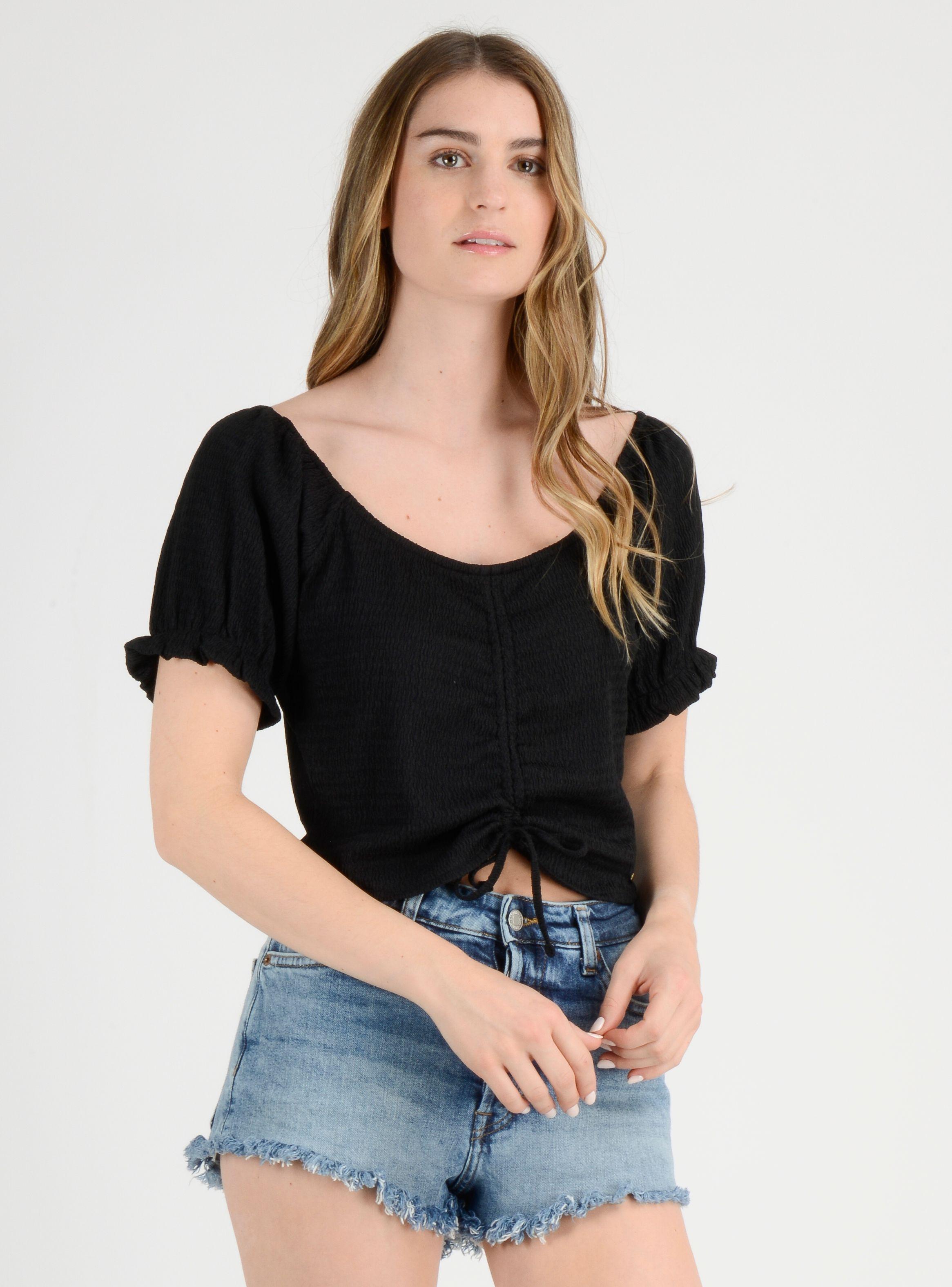 POLERA MANGA CORTA LEANNE  NEGRO-3