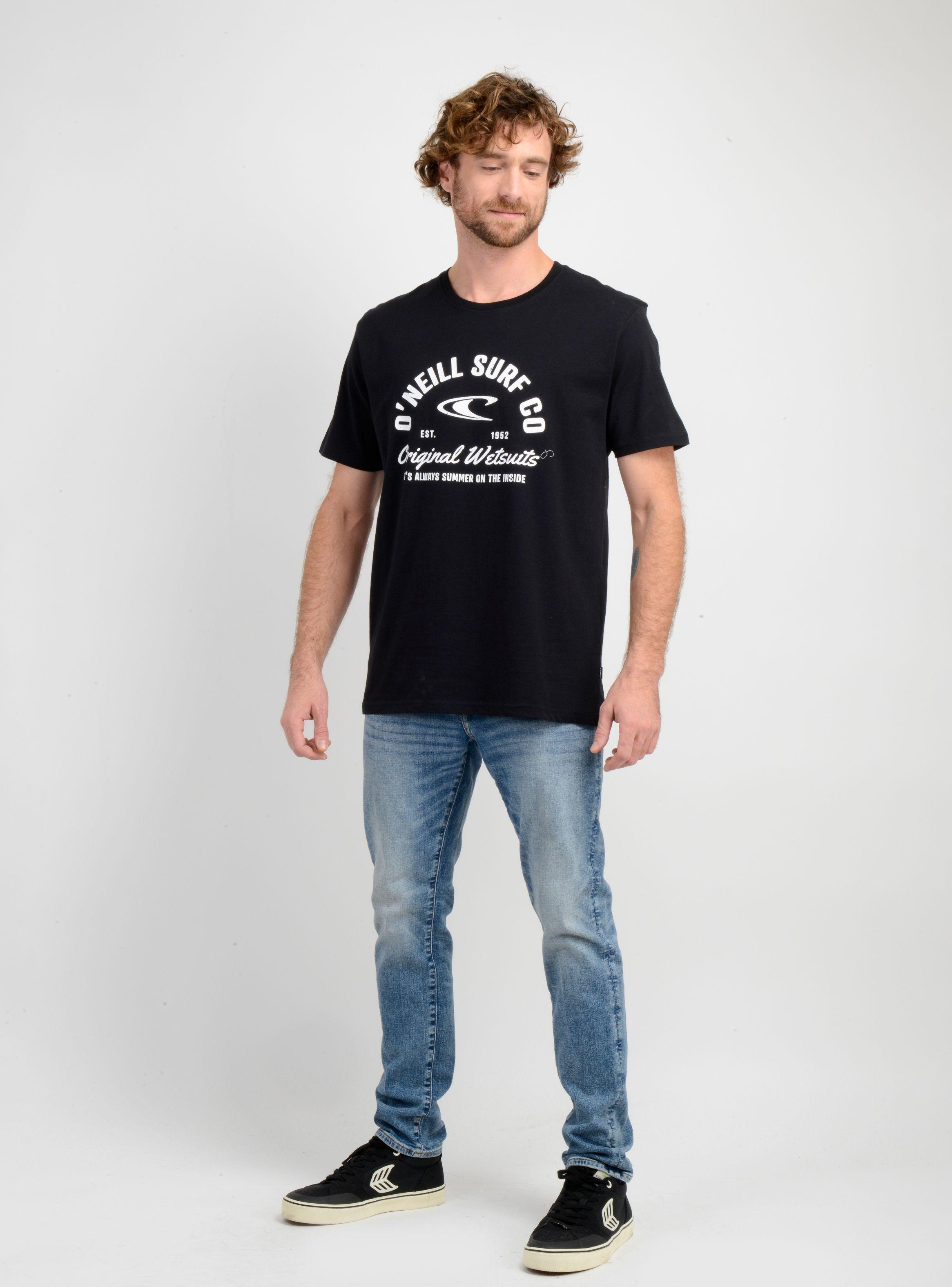 POLERA MANGA CORTA SURF CO NEGRO-2