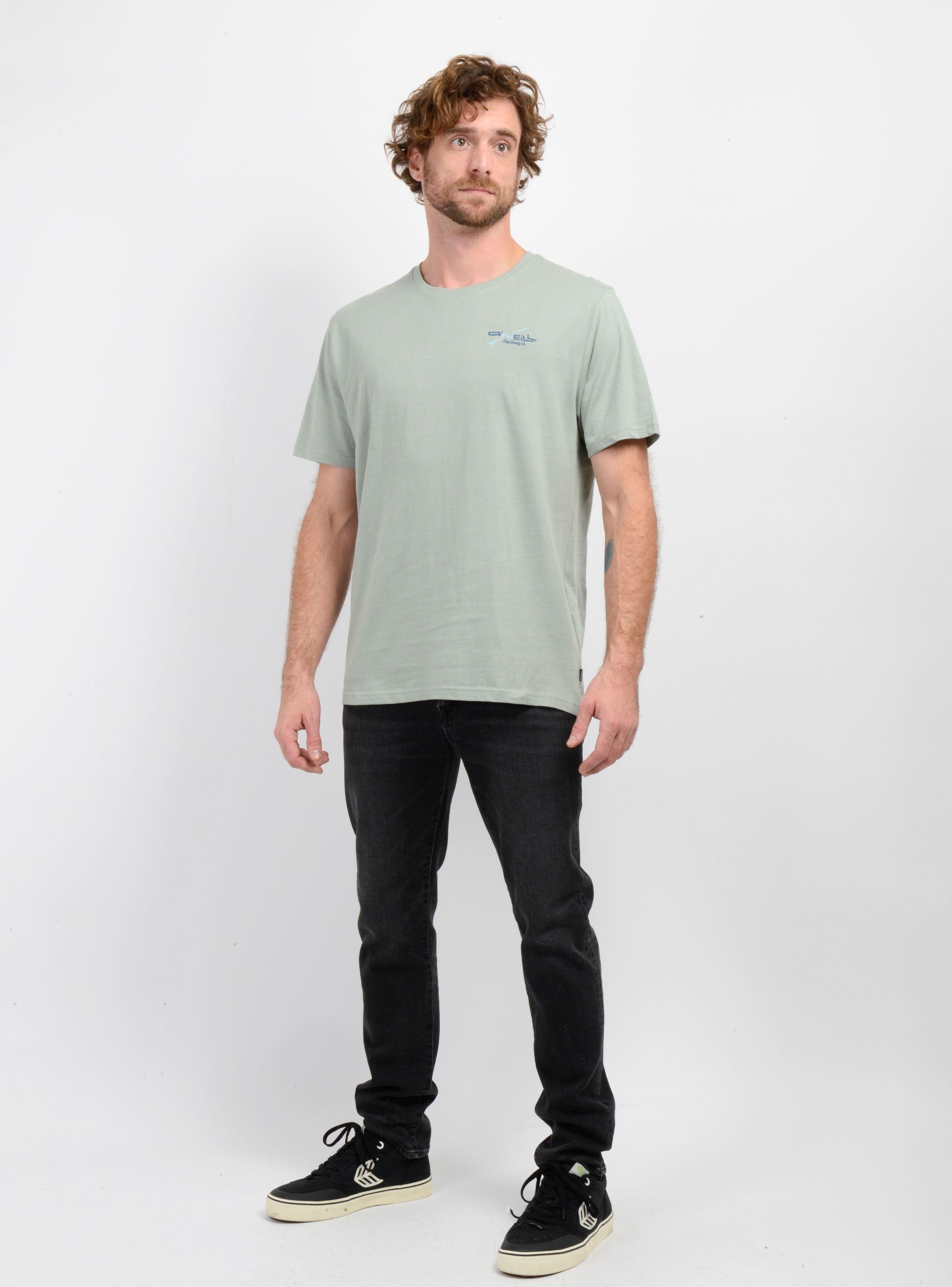 POLERA MANGA CORTA SURFBOARD VERDE CLARO-2