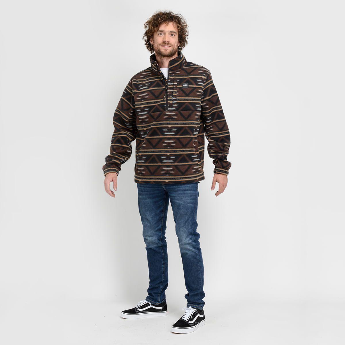 POLERON POLAR HALF - I23HO126002 CAFÉ OSCURO-7
