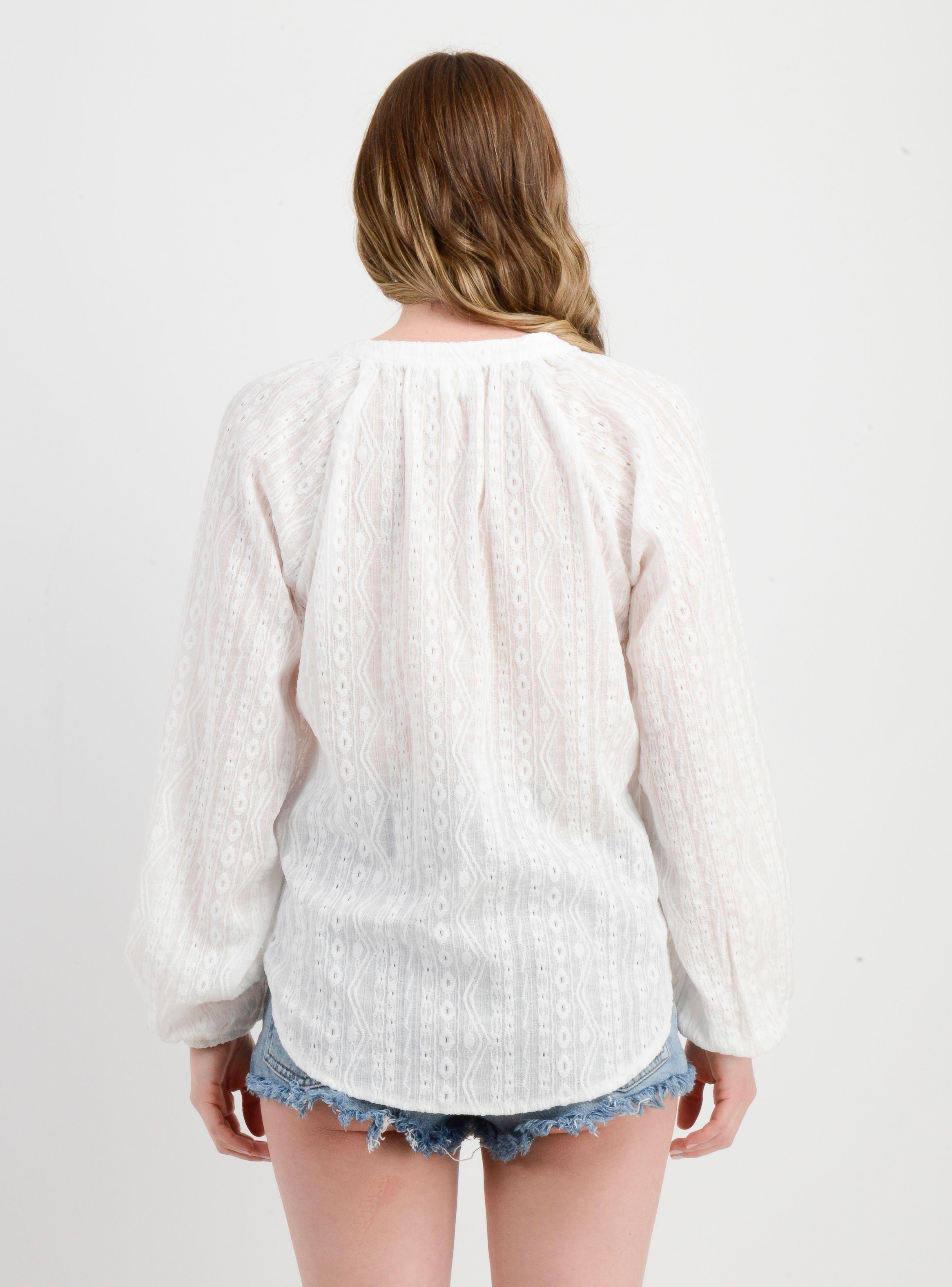BLUSA MANGA LARGA BELLE BEIGE CLARO-1
