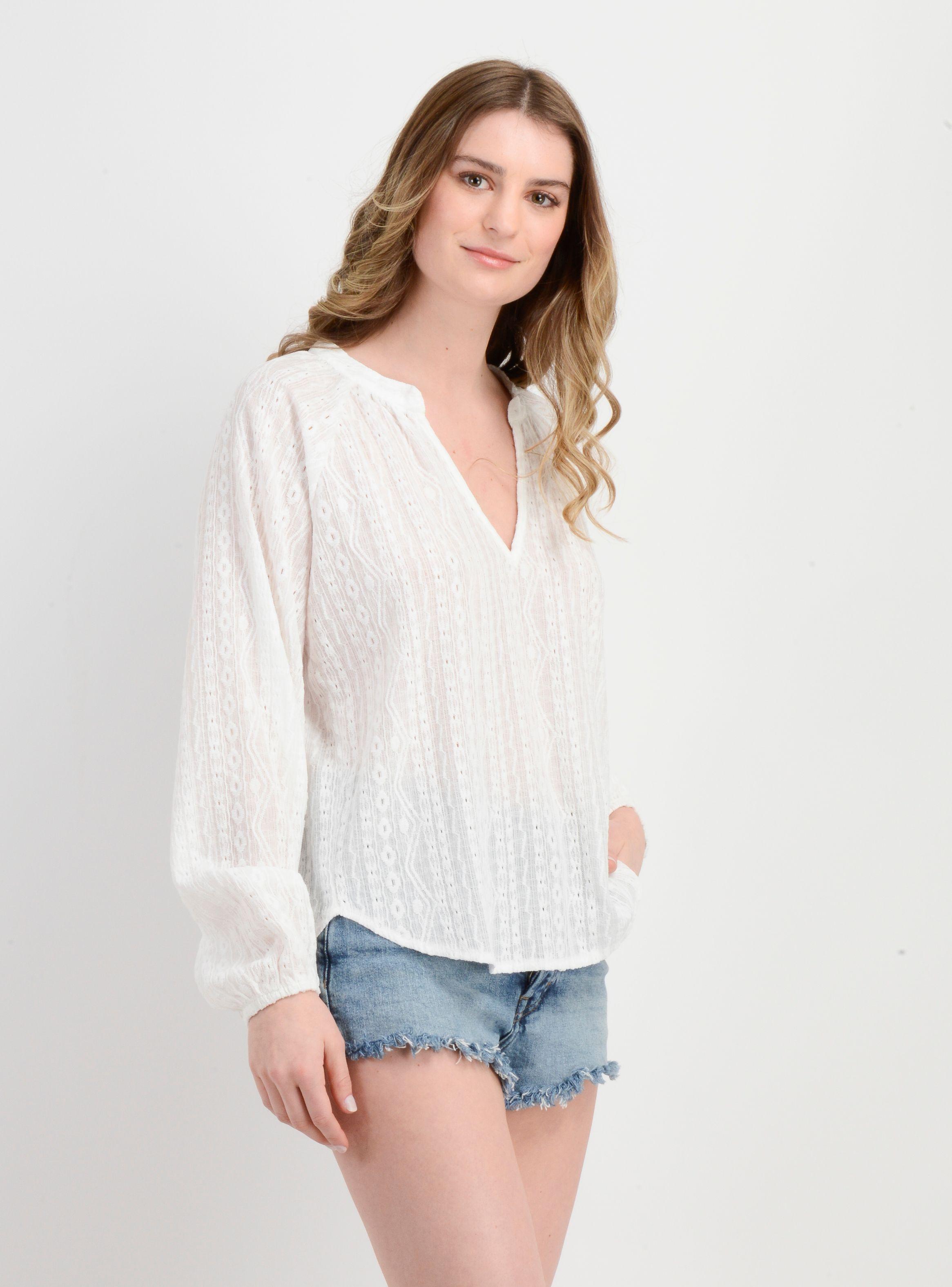 BLUSA MANGA LARGA BELLE BEIGE CLARO-3