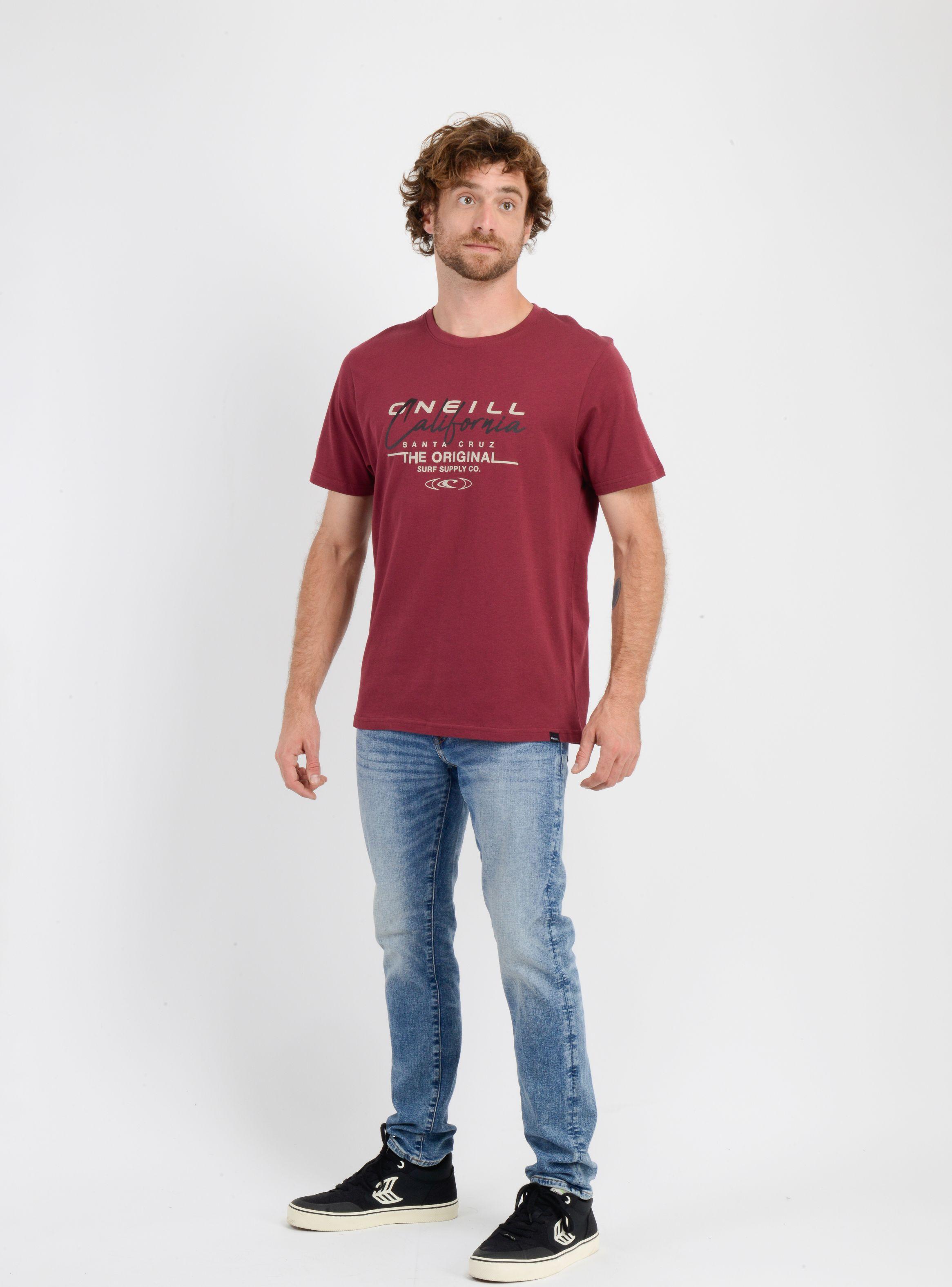 POLERA MANGA CORTA CALI ROJO OSCURO-2
