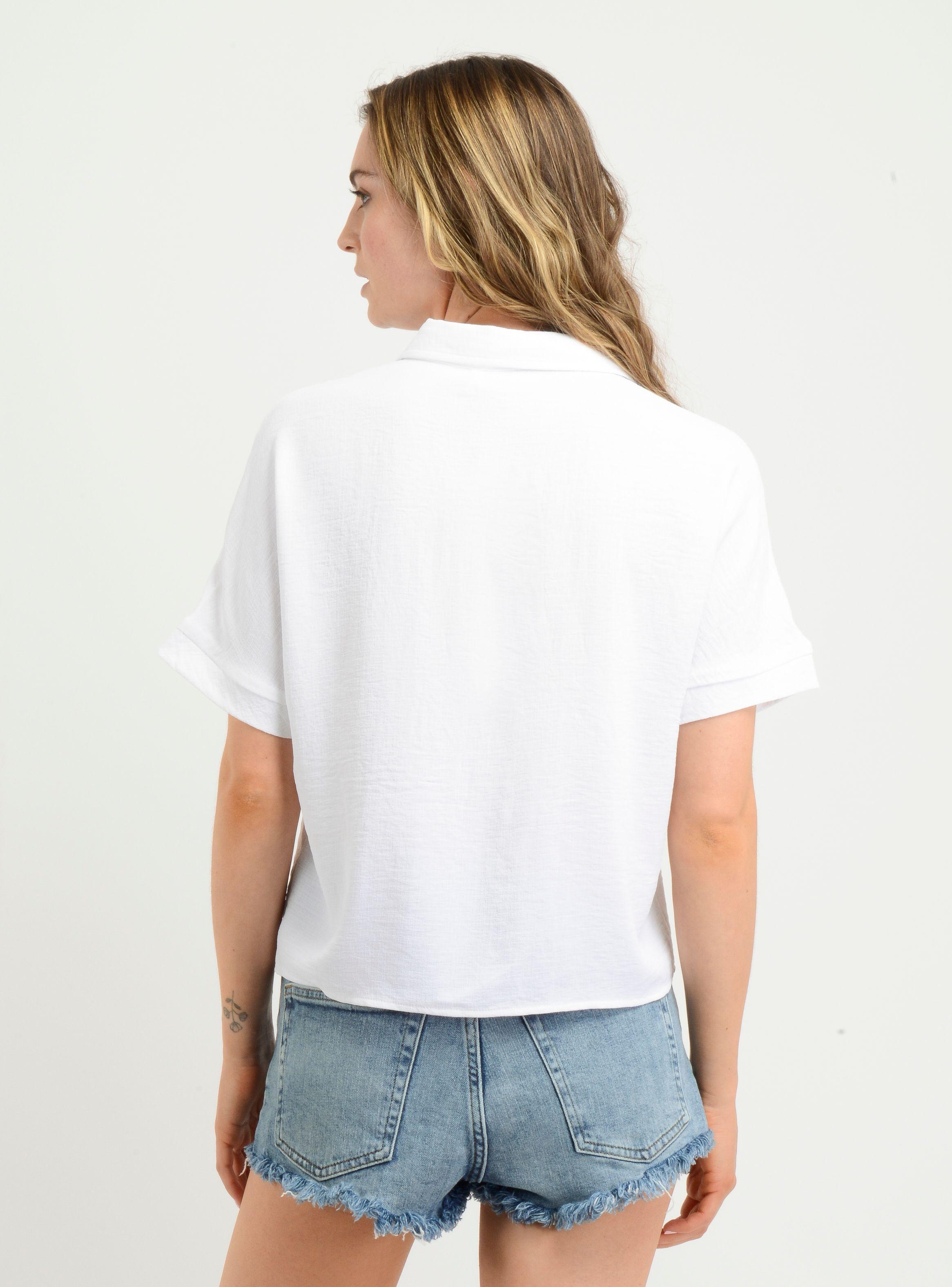 BLUSA MANGA CORTA MIKAH  BLANCO-2