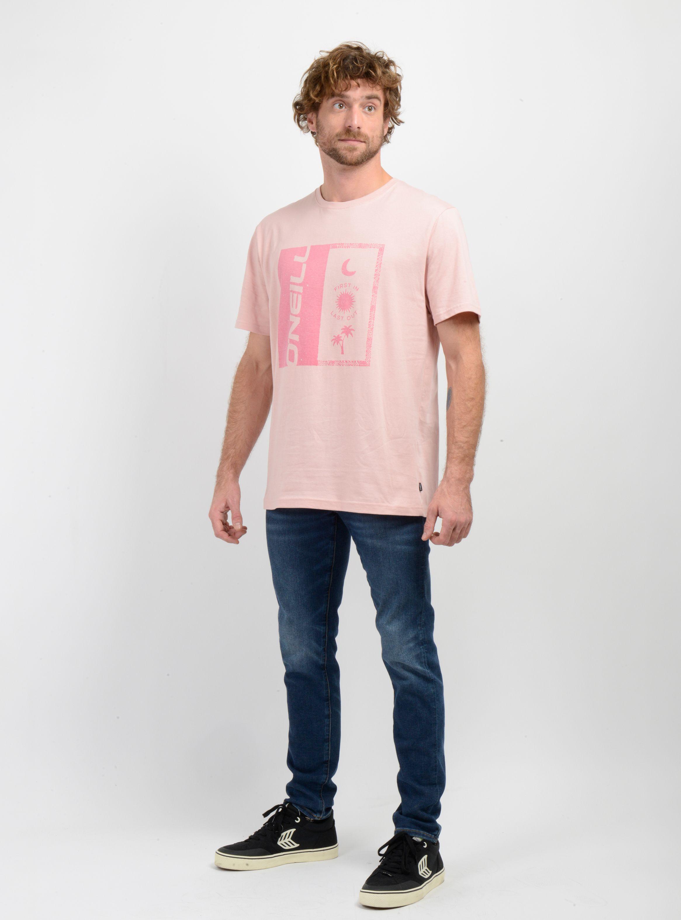 POLERA MANGA CORTA ARCHES ROSADO-2