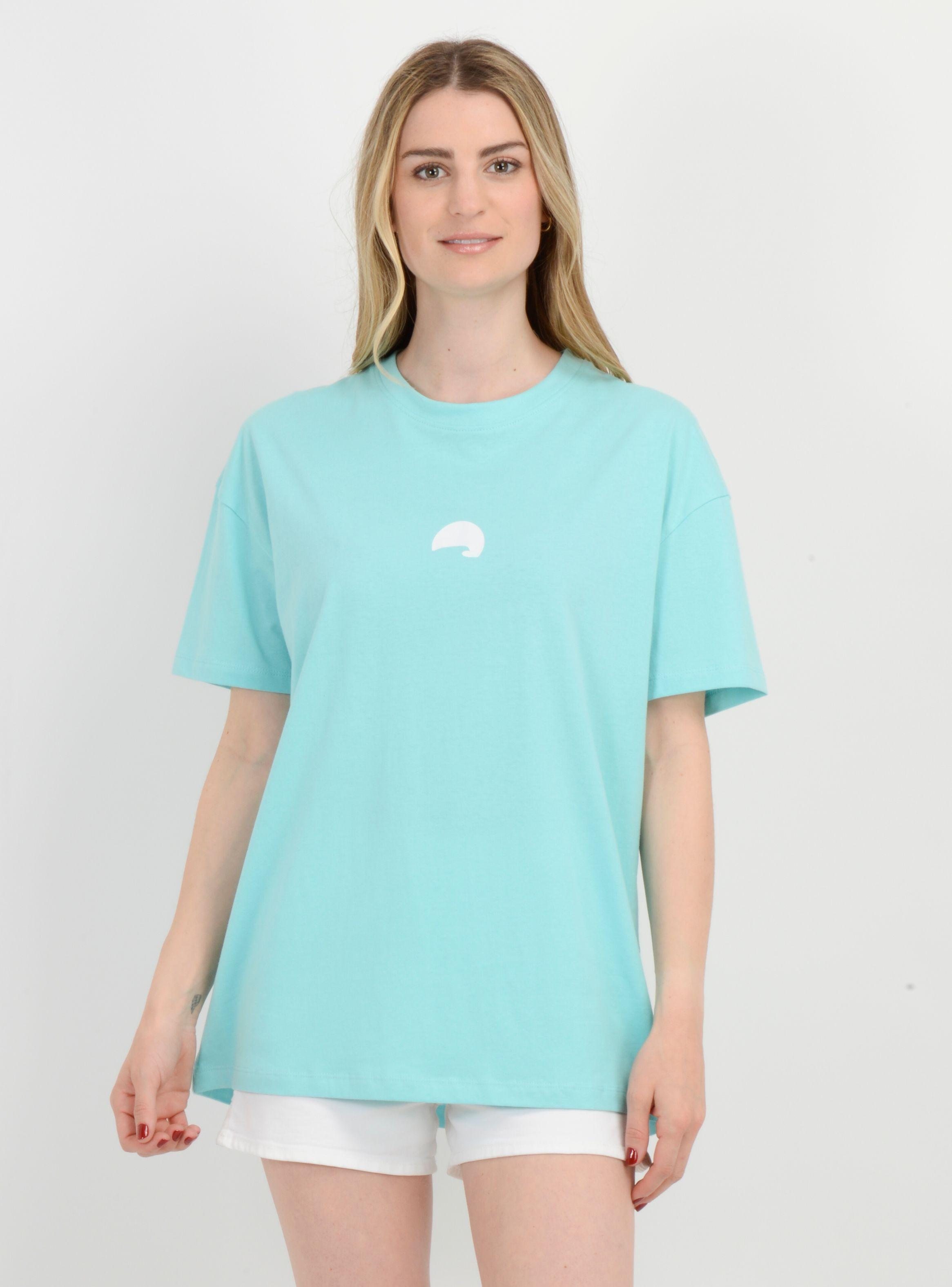 POLERA MANGA CORTA WOW T-SHIRT  AZUL TURQUESA / AGUA-0