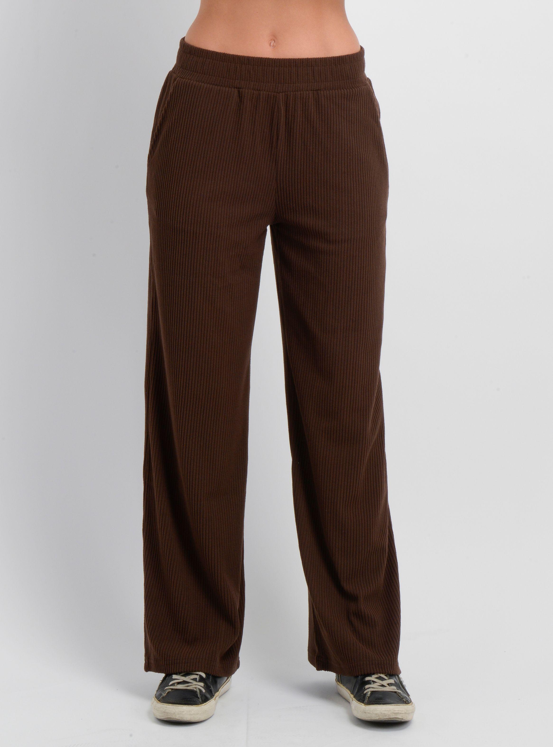 PANTALON ACANALADO JULY CAFÉ-0